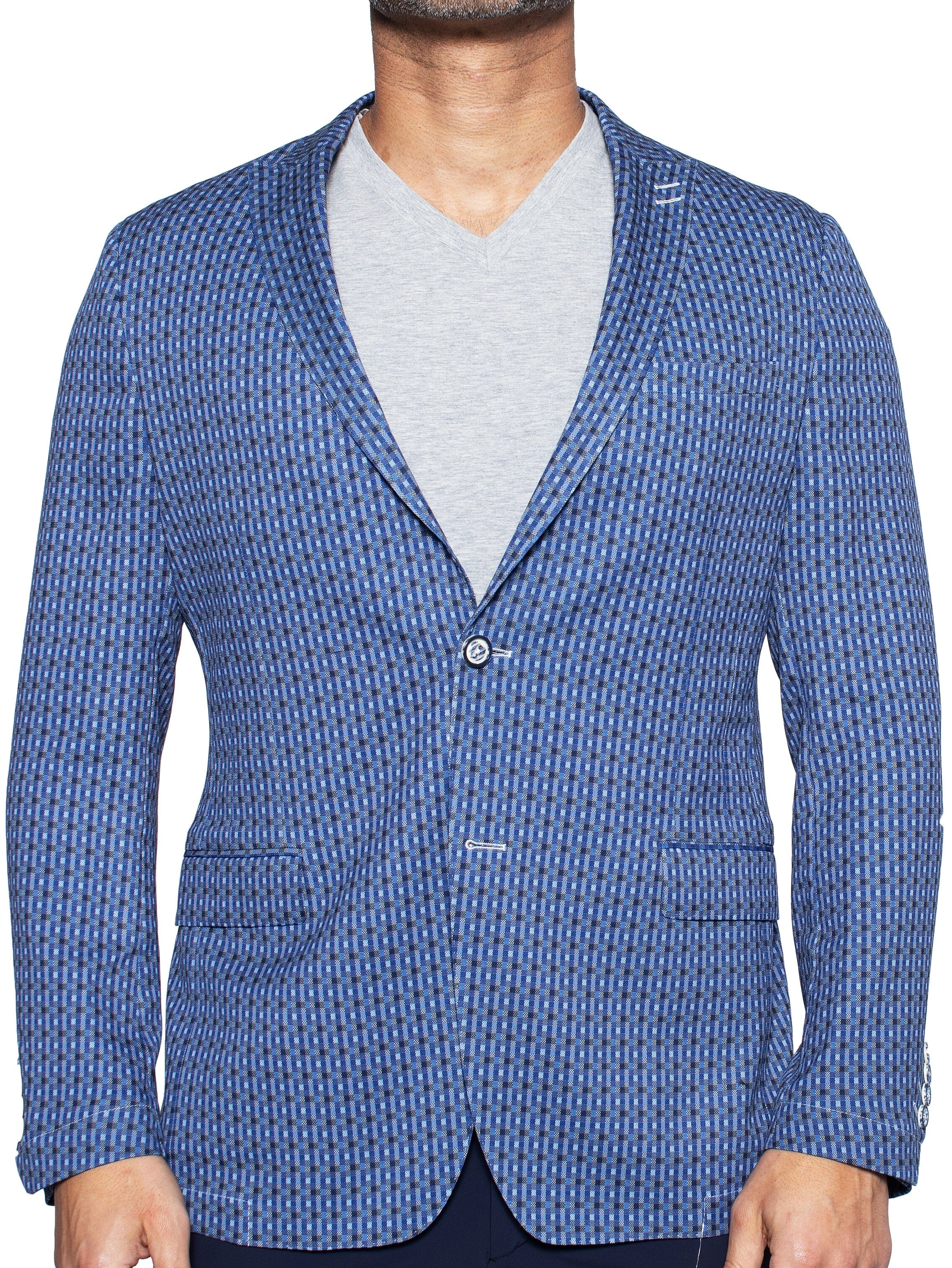 Blazer Unconstructed Square Gray