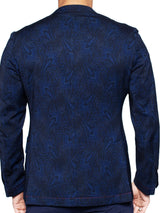 Blazer Unconstructed Paisley Blue View-2