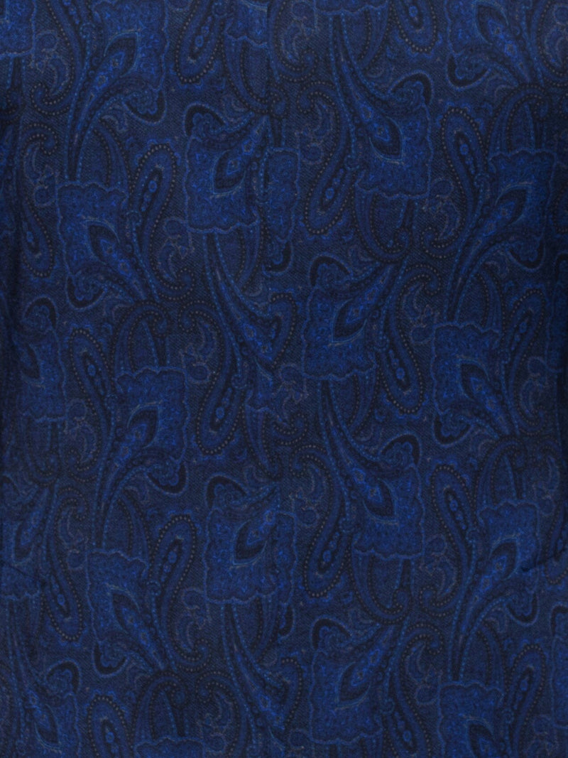 Blazer Unconstructed Paisley Blue