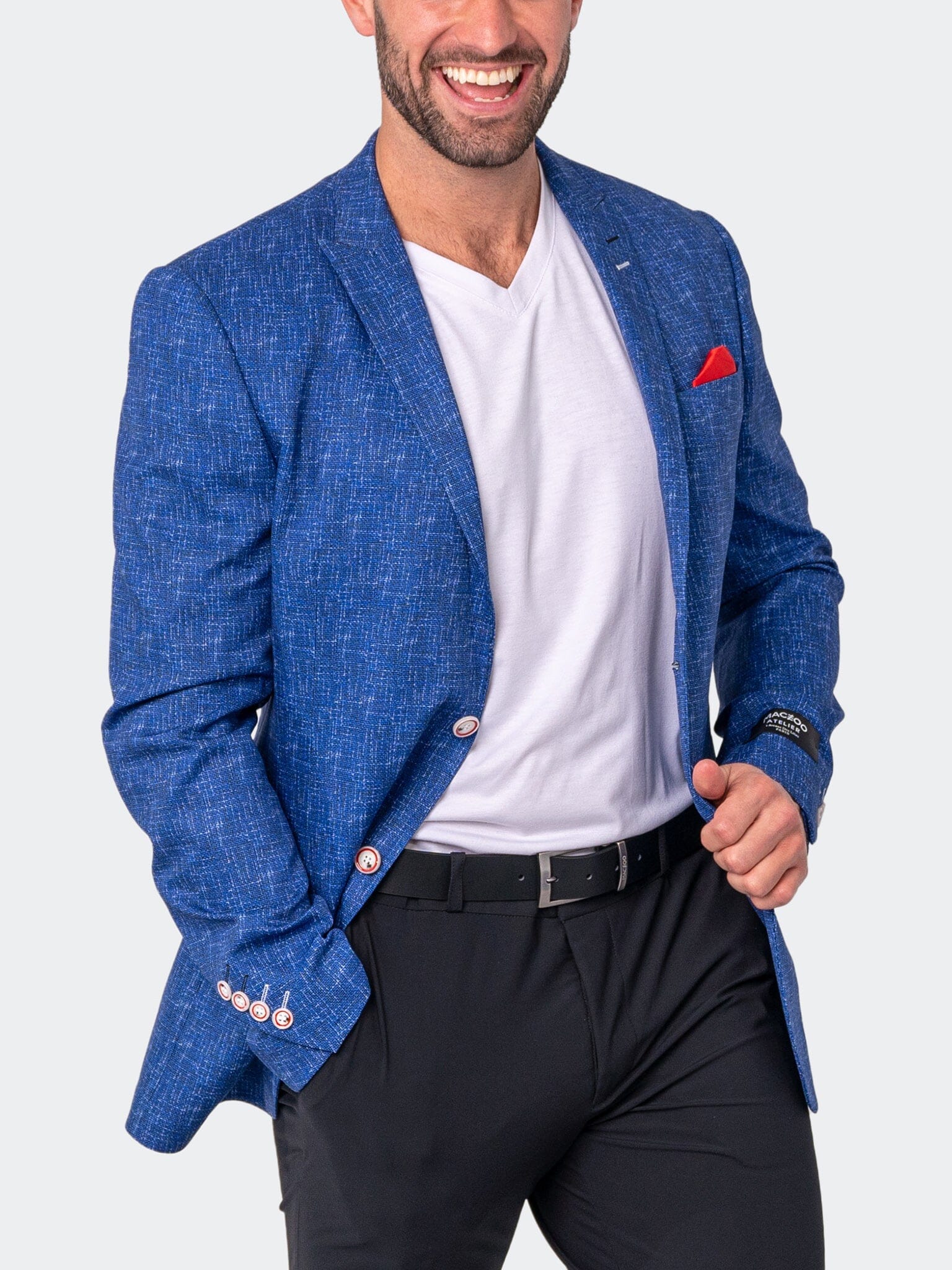 Blazer Unconstructed Descartes Interrupted Blue