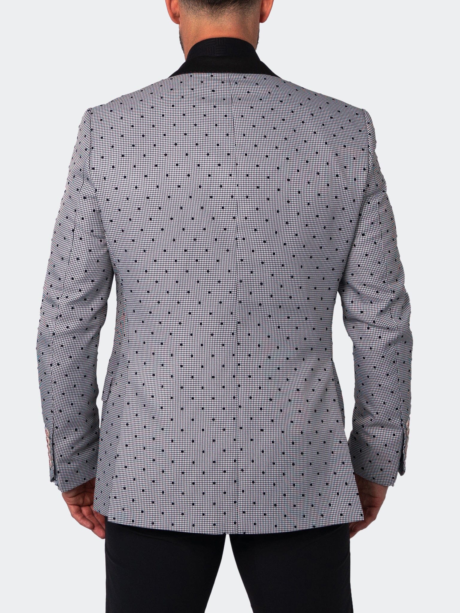 Socrate Houndstooth White Blazer