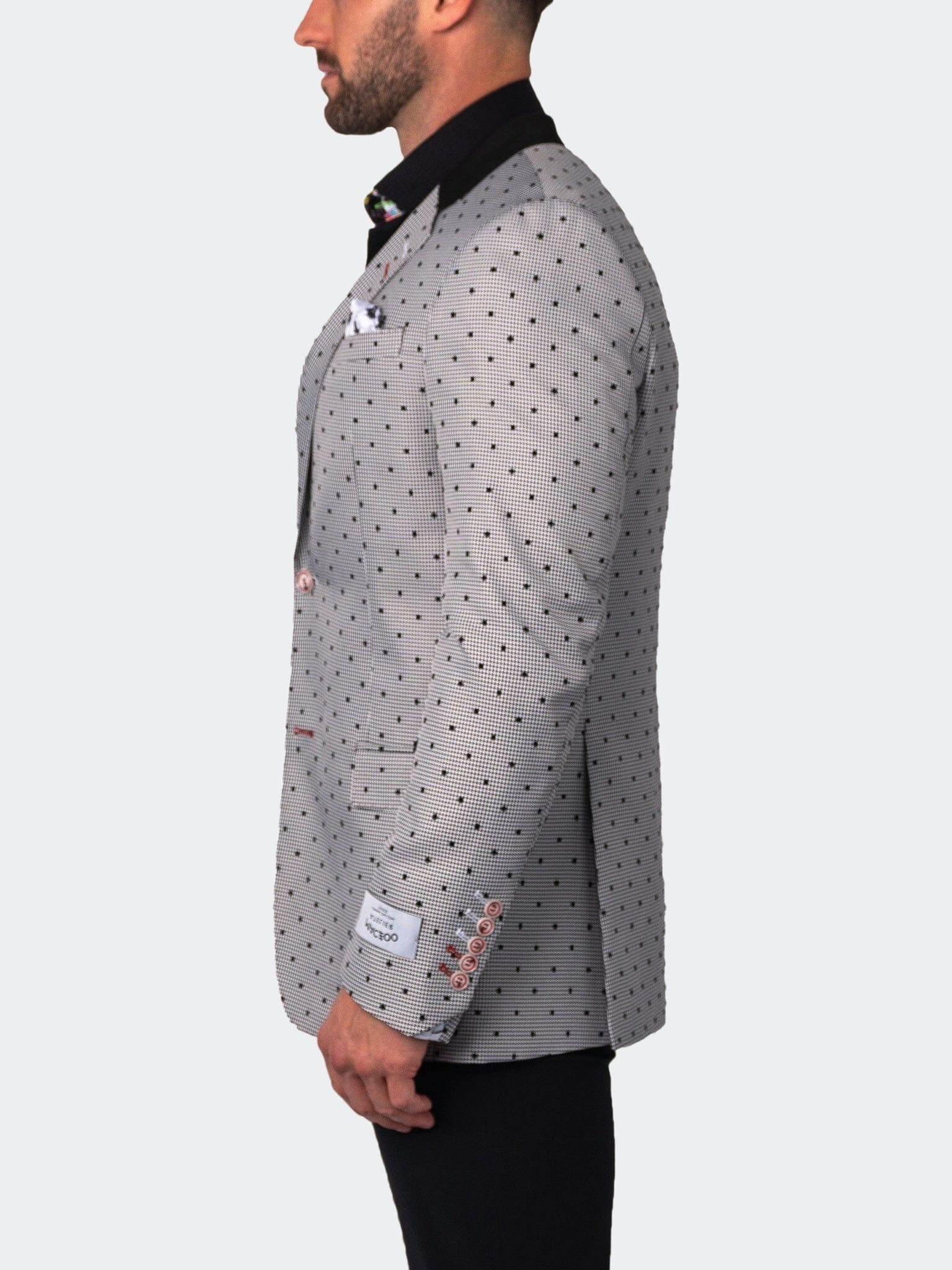 Socrate Houndstooth White Blazer