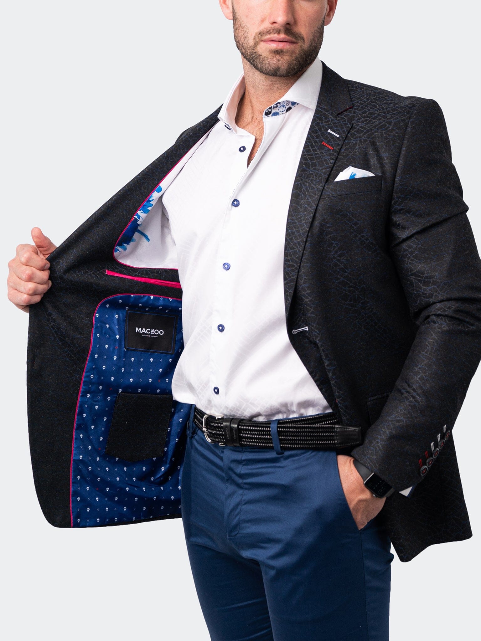 Blazer Socrate Veins Black