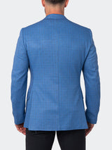 Blazer Unconstructed Micro Blue View-5