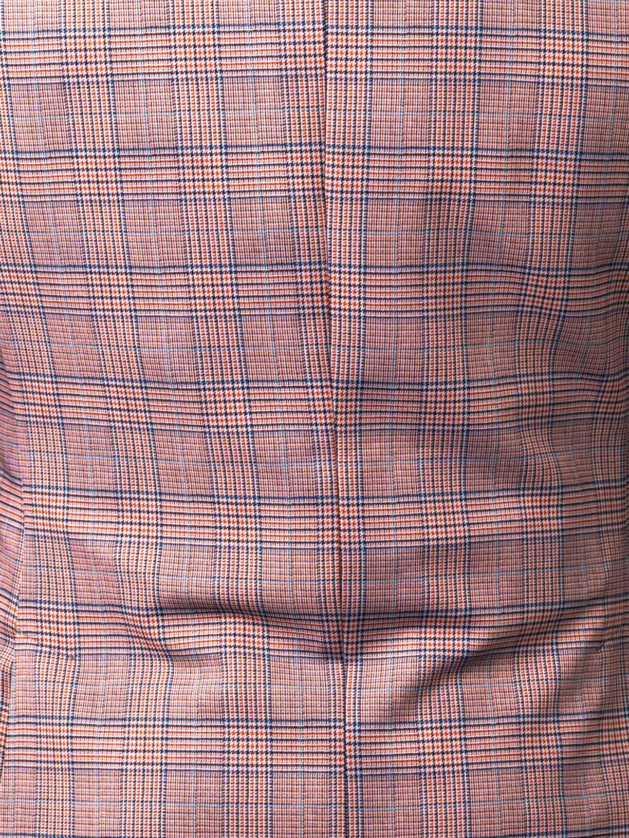 Blazer Unconstructed Plaid Orange