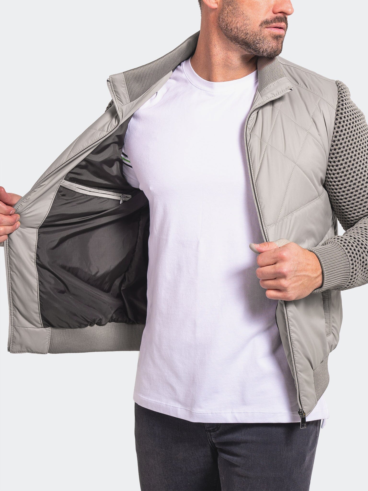 Ascension Grey Bomber Jacket