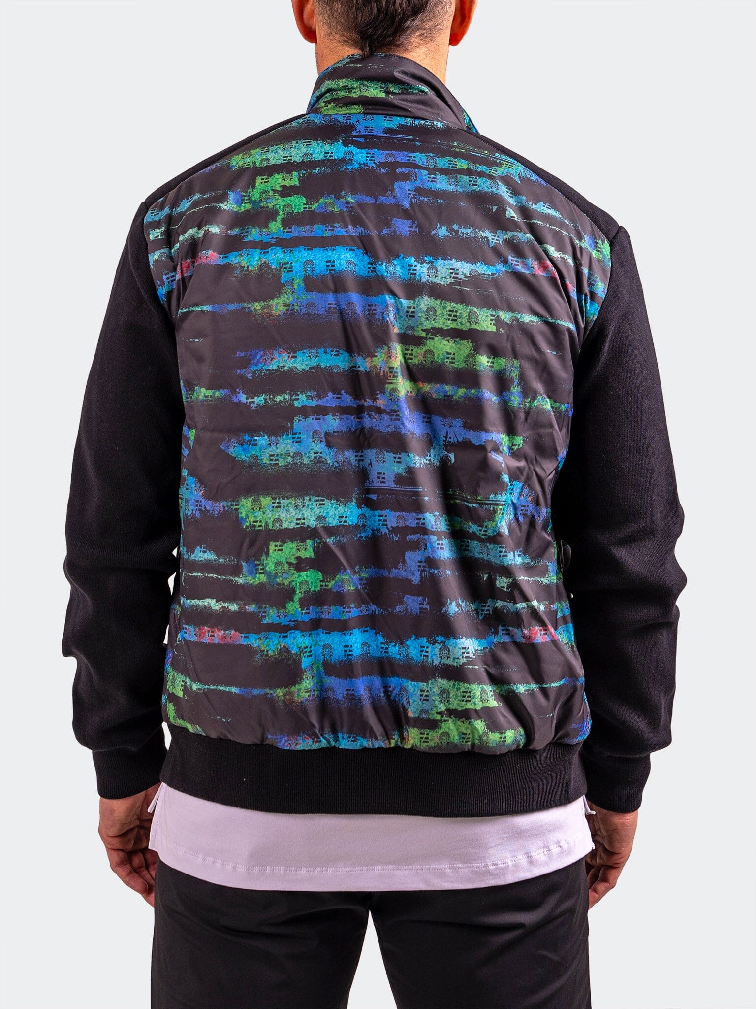 Icon Streak Black Bomber Jacket