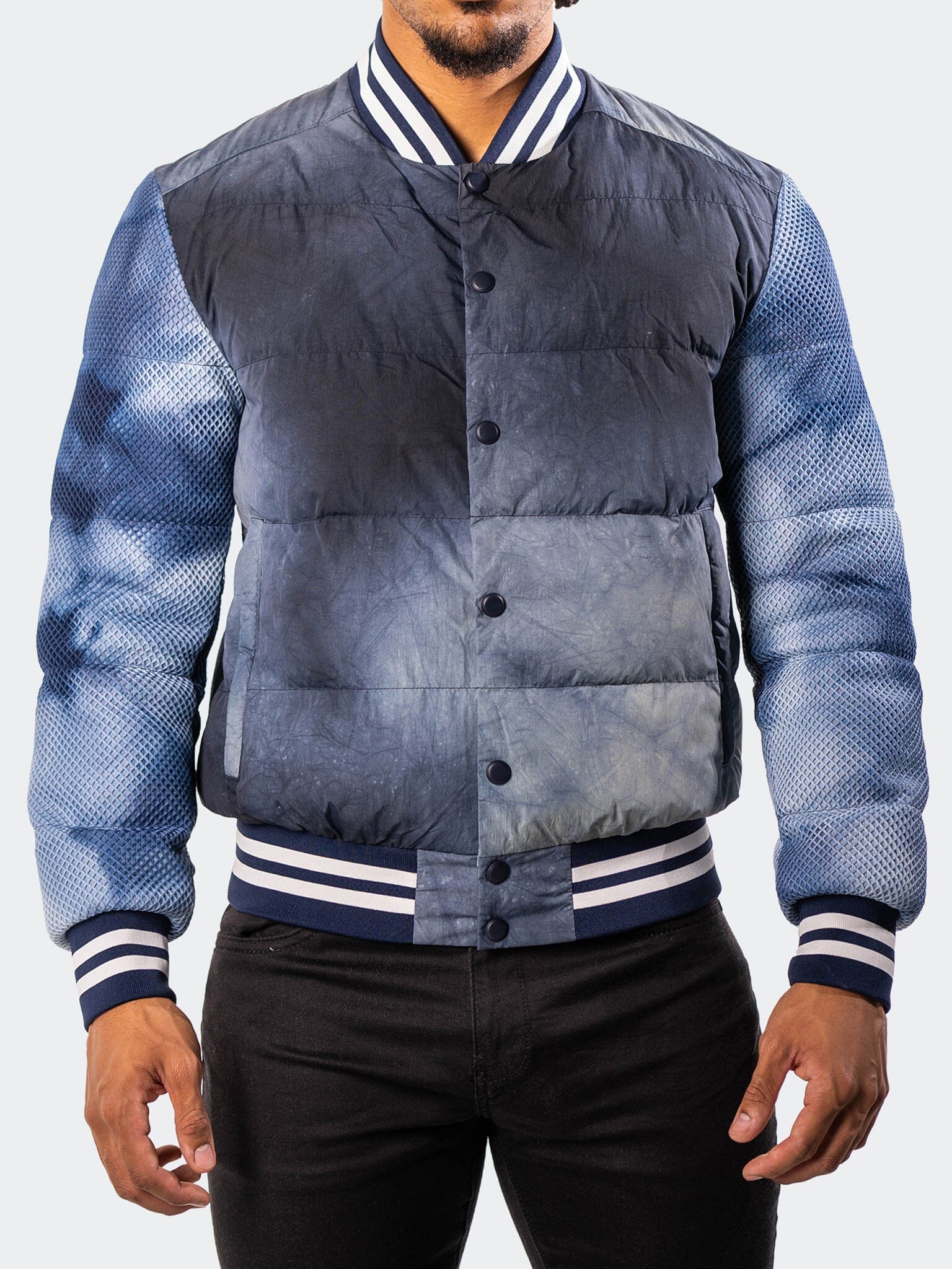 OceanSky Blue Bomber Jacket