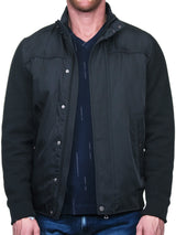 Bomber Knitted Black View-1