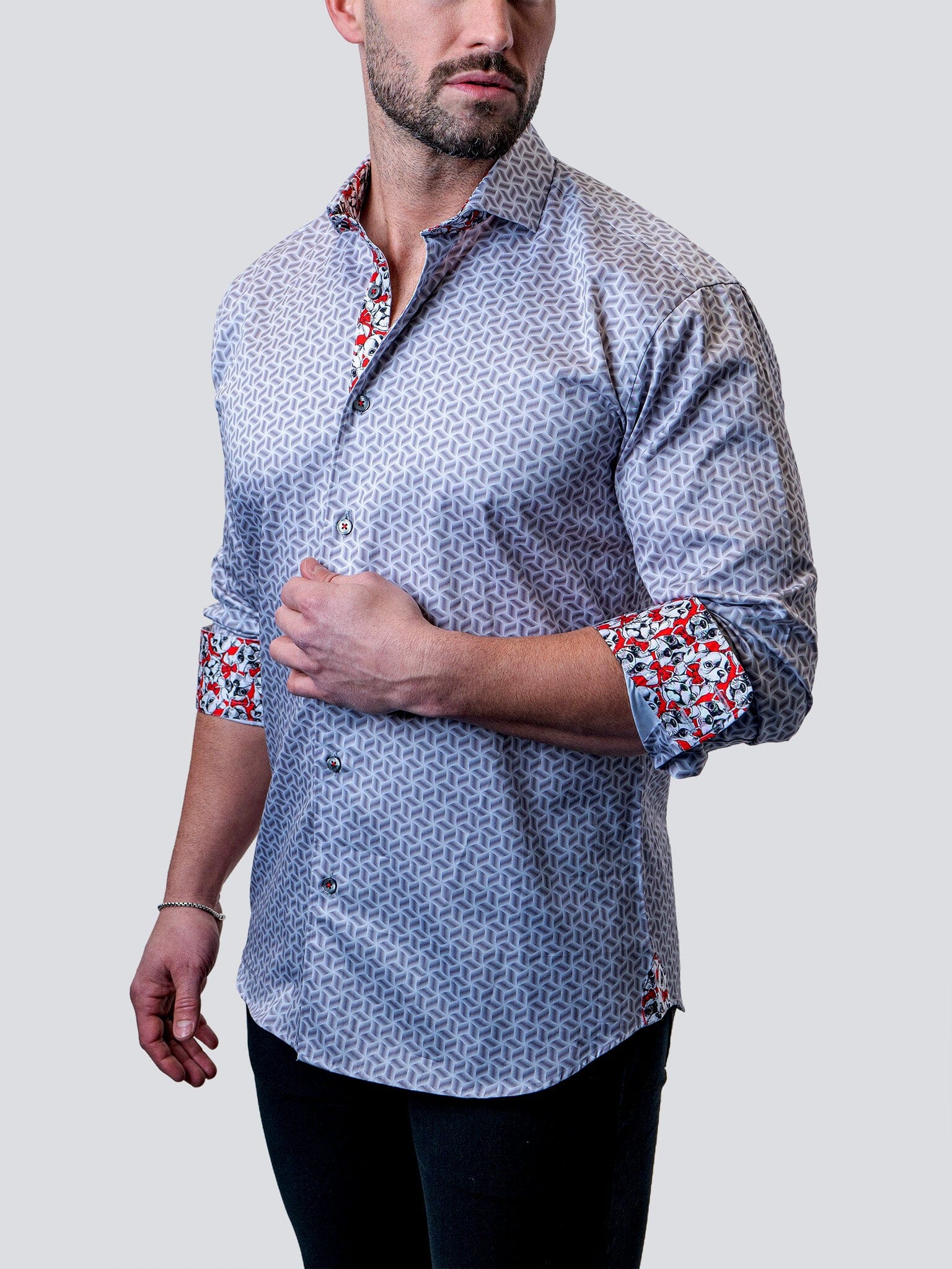 Eins 3D Square Grey Shirt