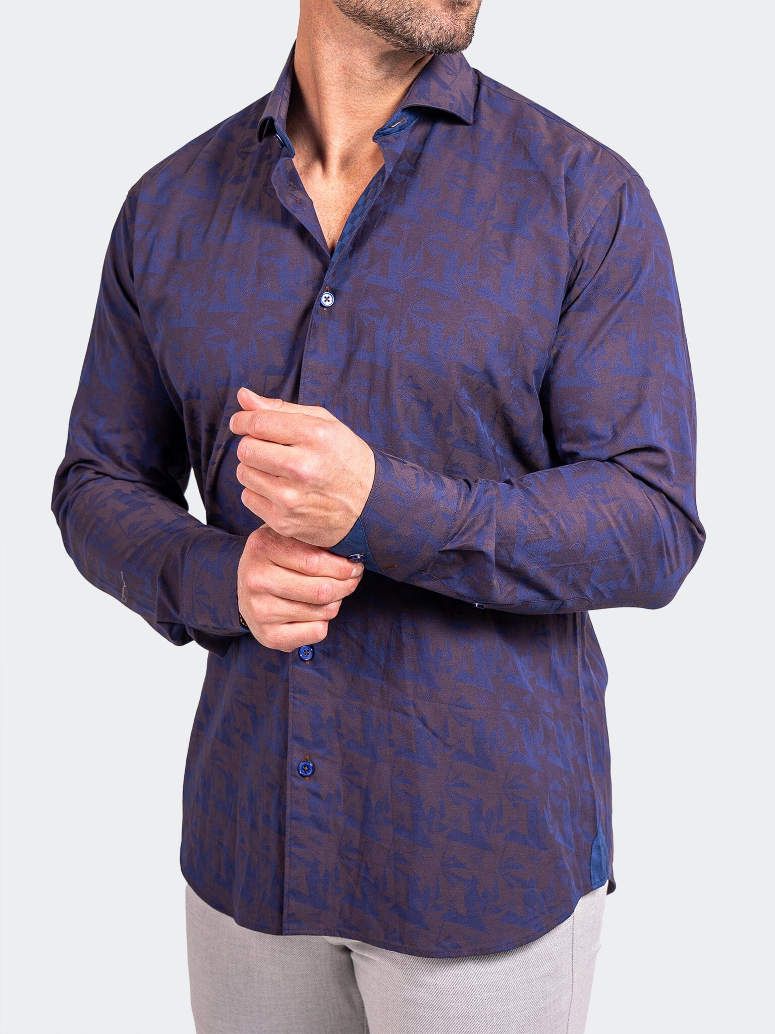 Eins Ascension Purple Leaf Shirt