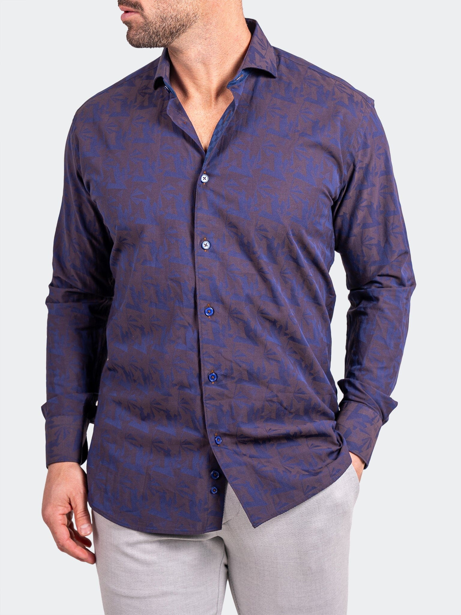 Eins Ascension Purple Leaf Shirt