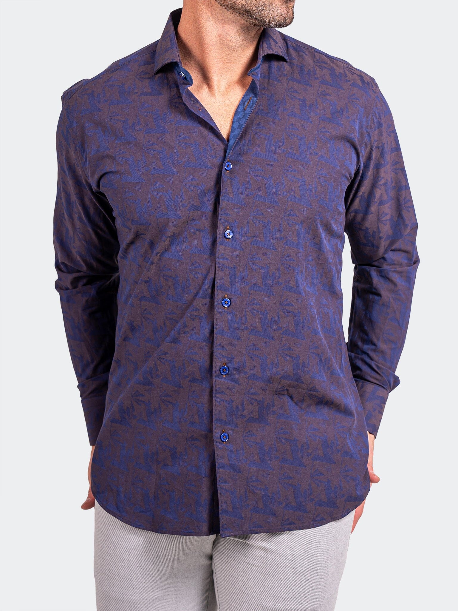 Eins Ascension Purple Leaf Shirt