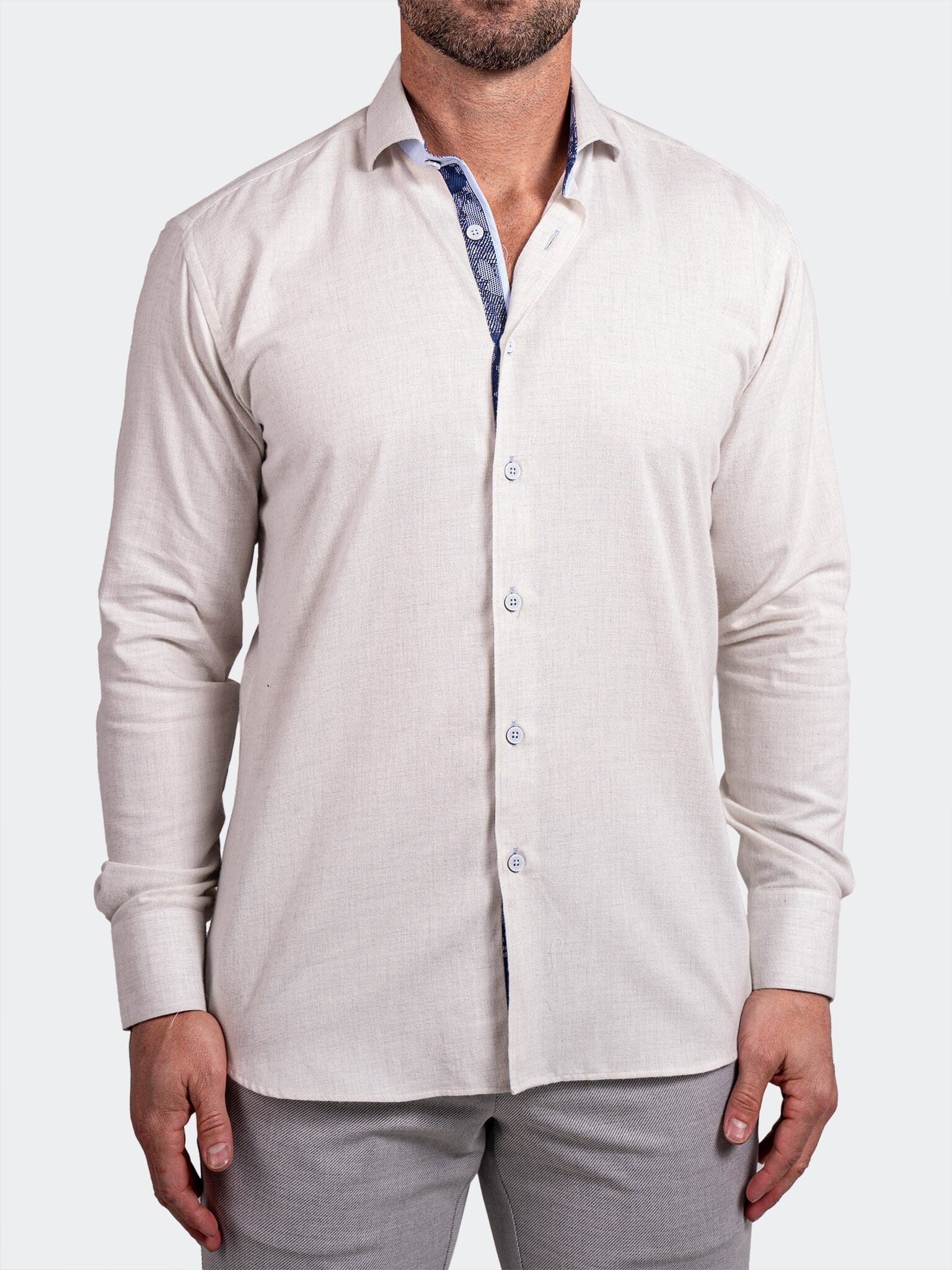 Eins Ascension Cream Linen Shirt