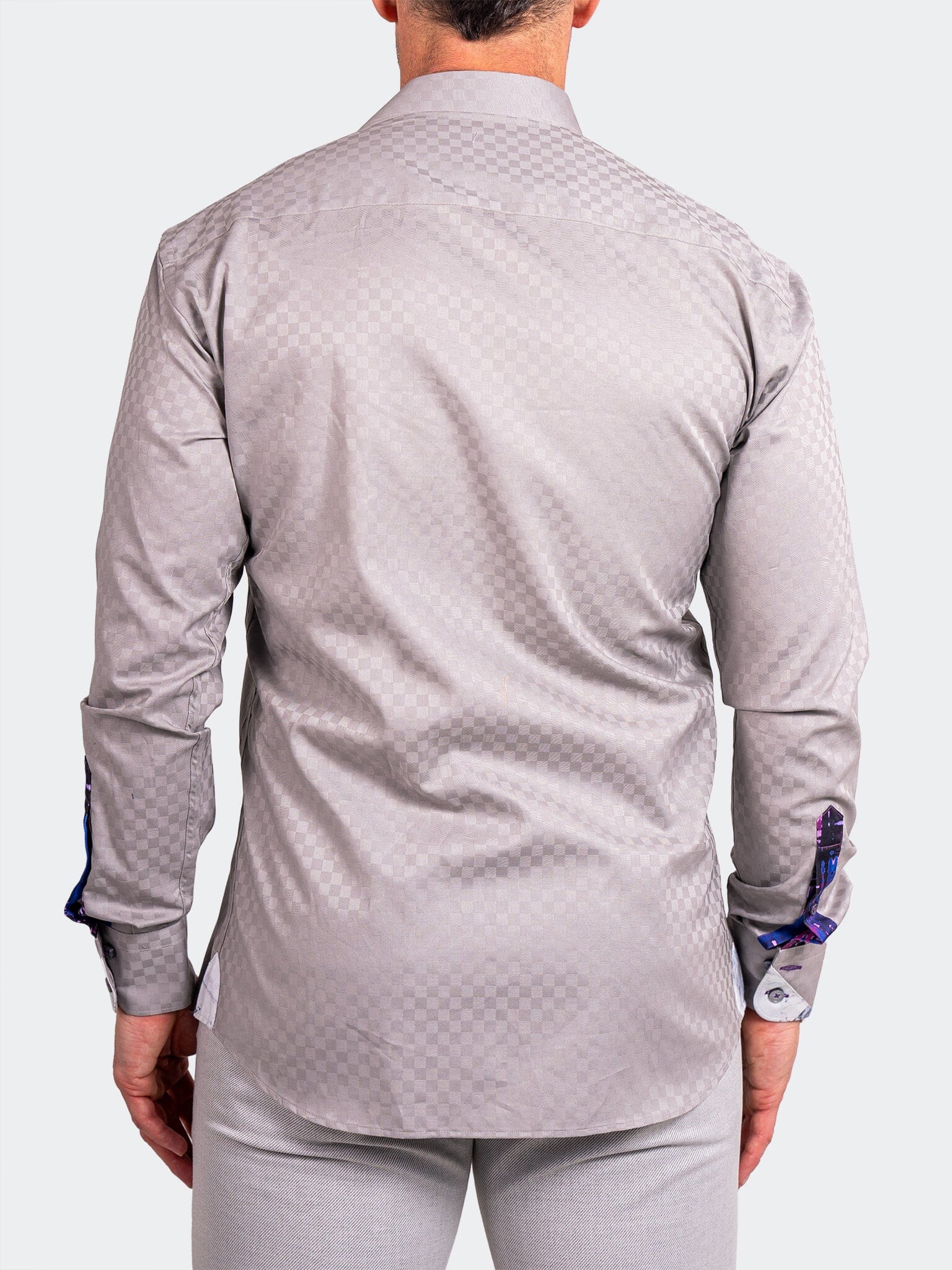 Eins Ascension Grey Check Shirt
