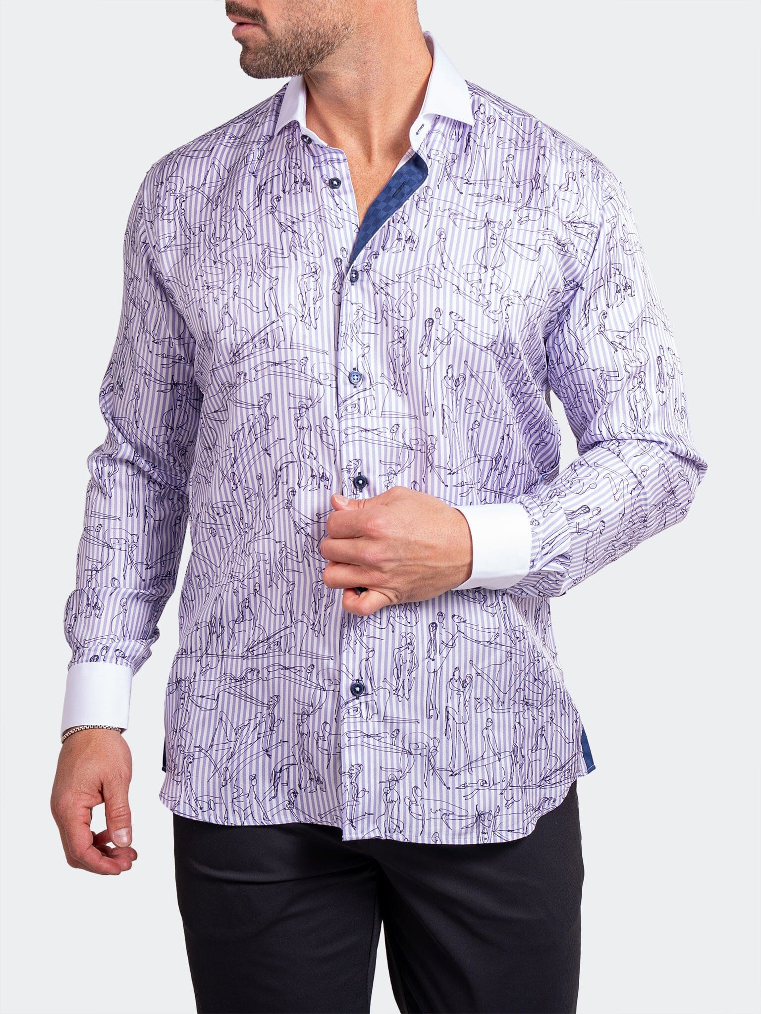 Eins Ascension Lilac Vine Shirt