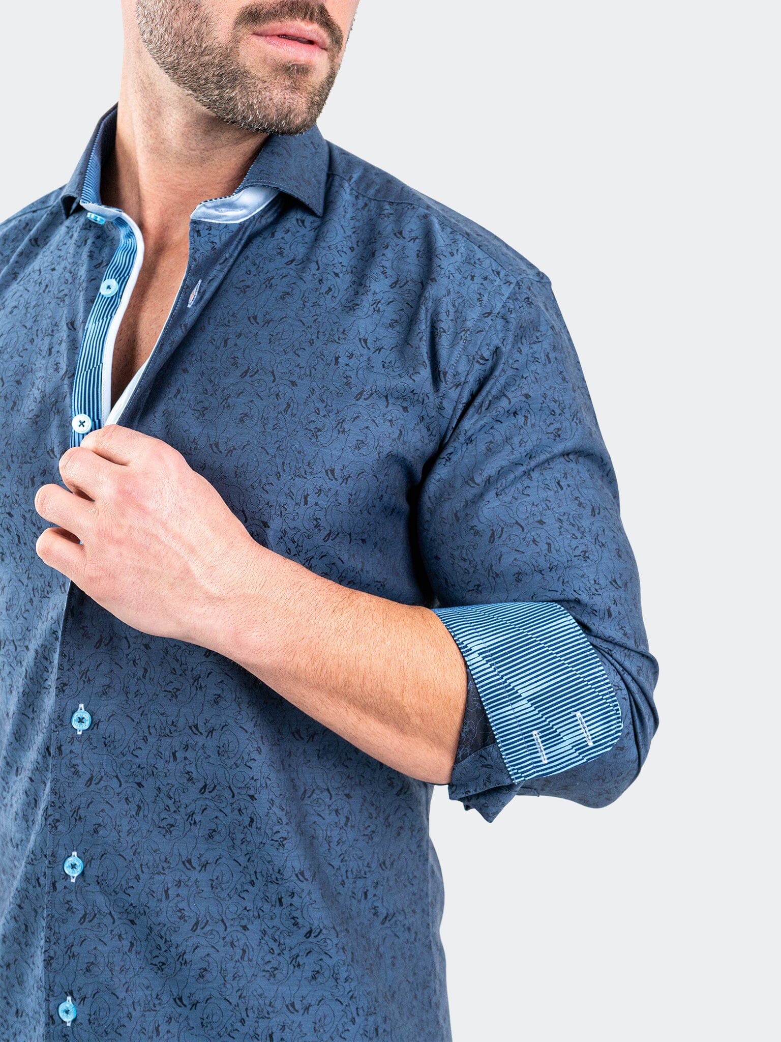 Eins JacqFoxtrot Navy Shirt