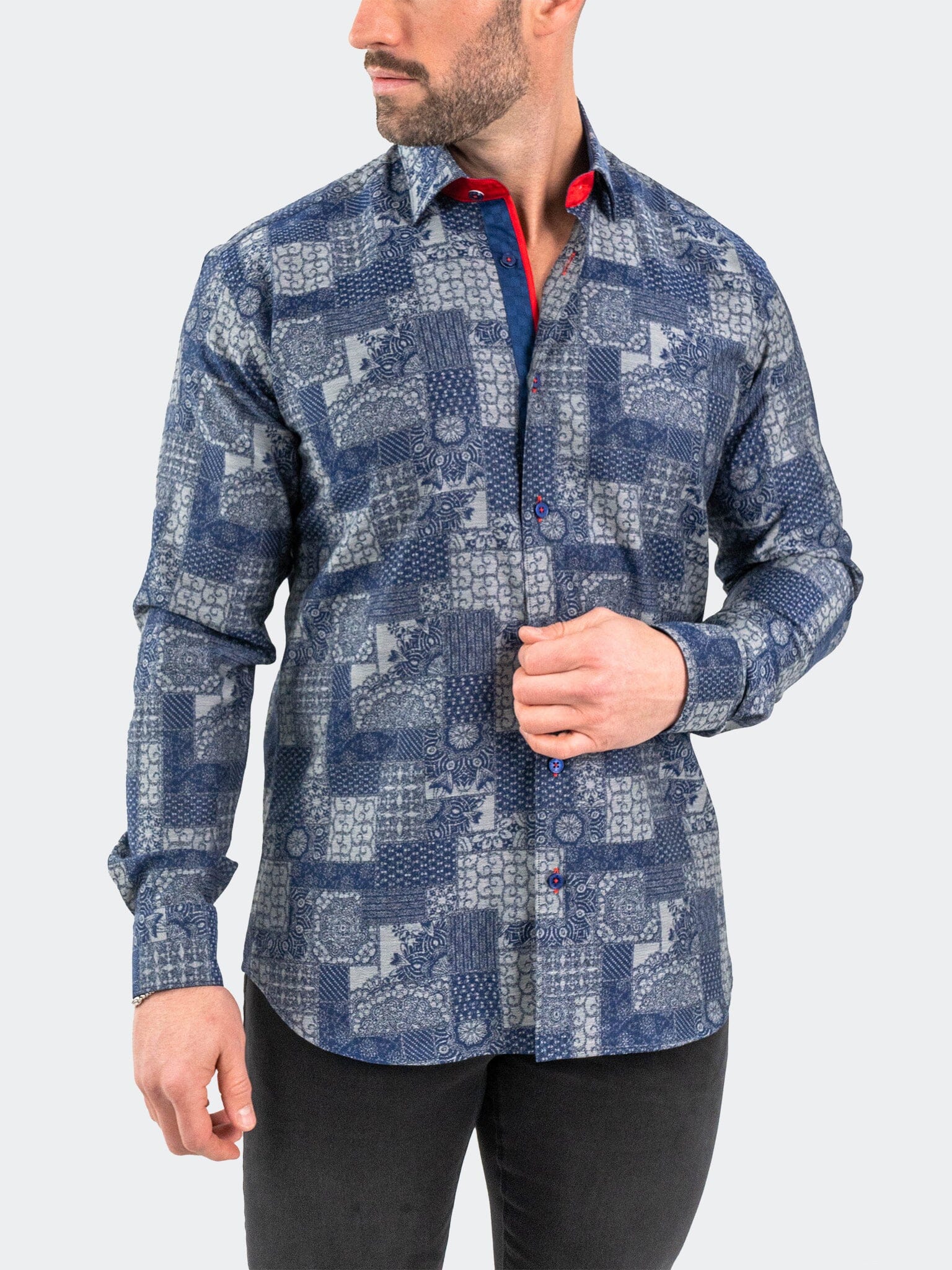 Eins JacqVosaic Grey Shirt