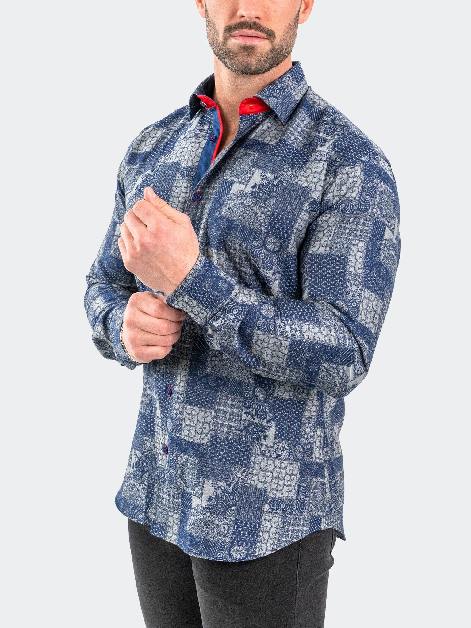 Eins JacqVosaic Grey Shirt