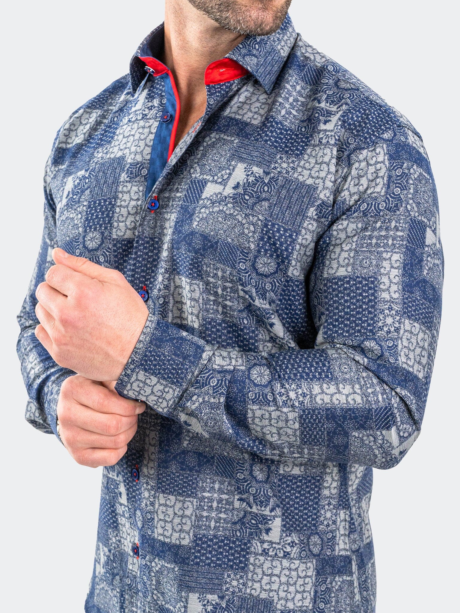Eins JacqVosaic Grey Shirt