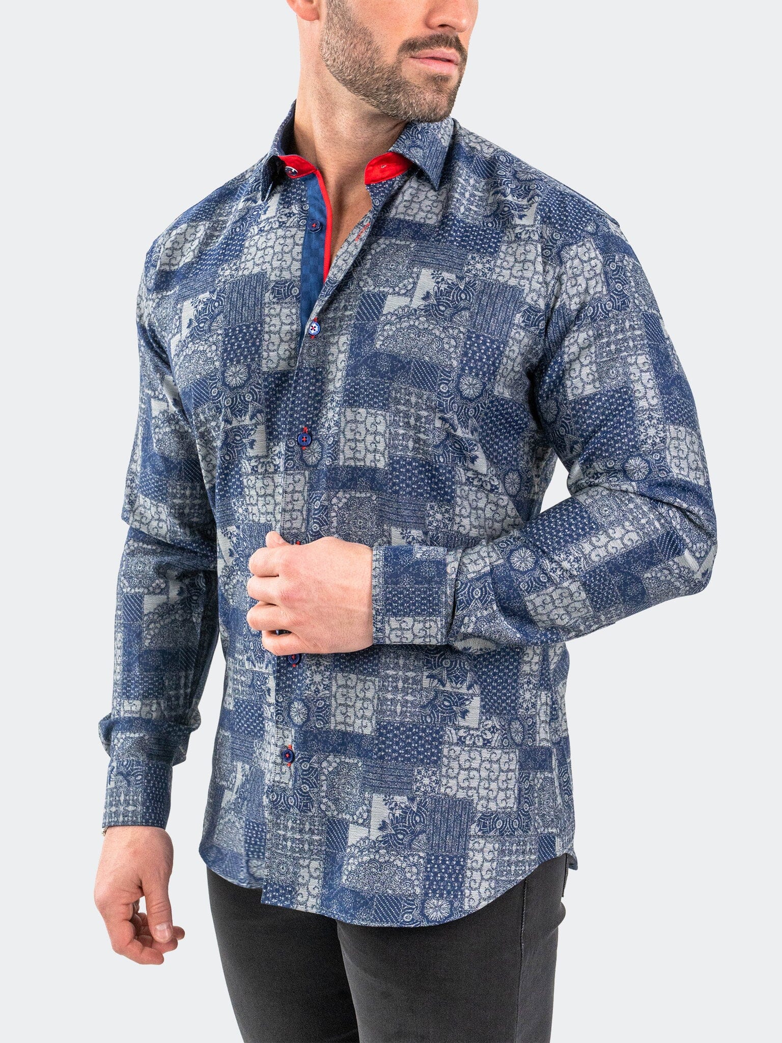 Eins JacqVosaic Grey Shirt