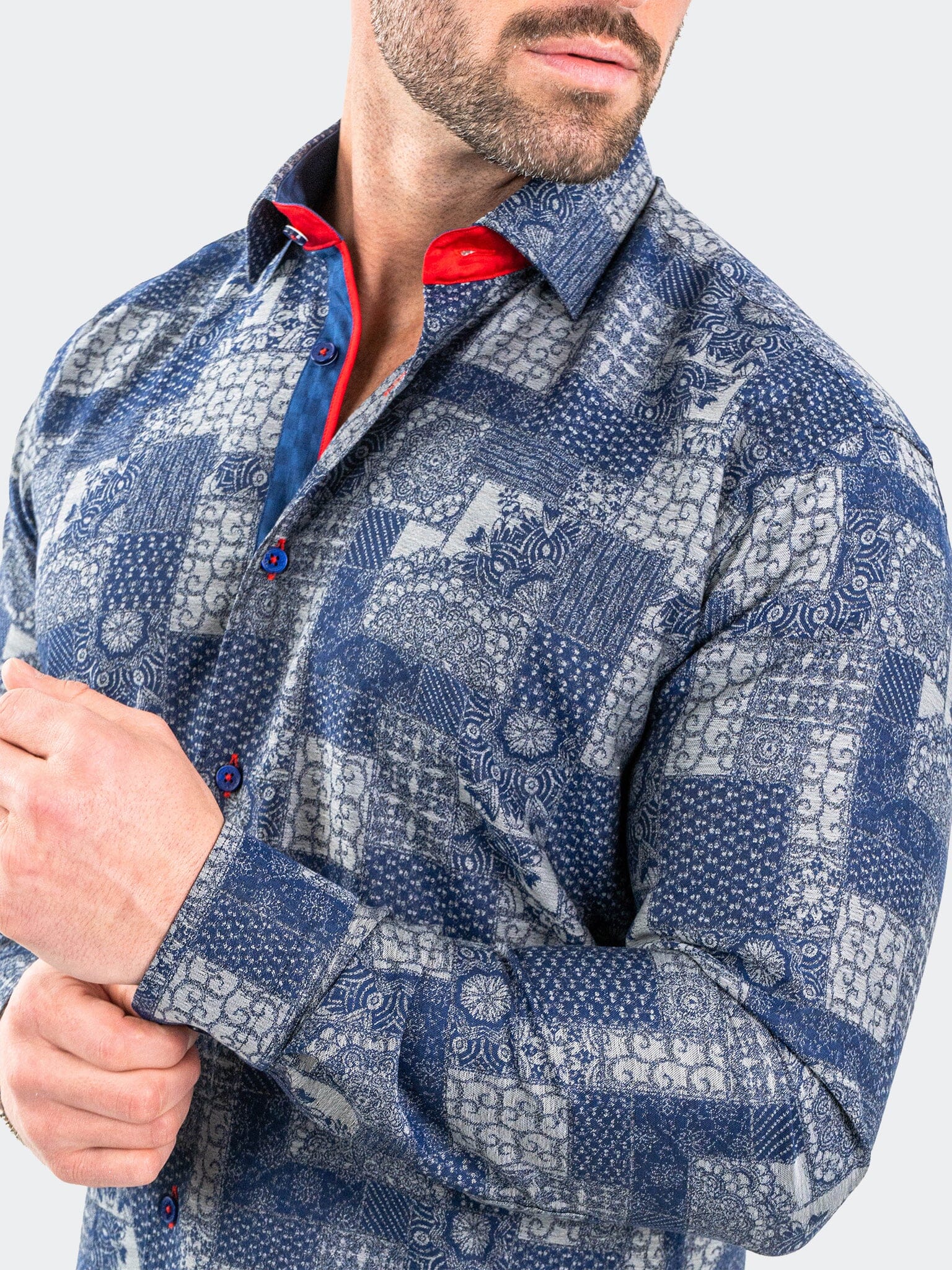 Eins JacqVosaic Grey Shirt