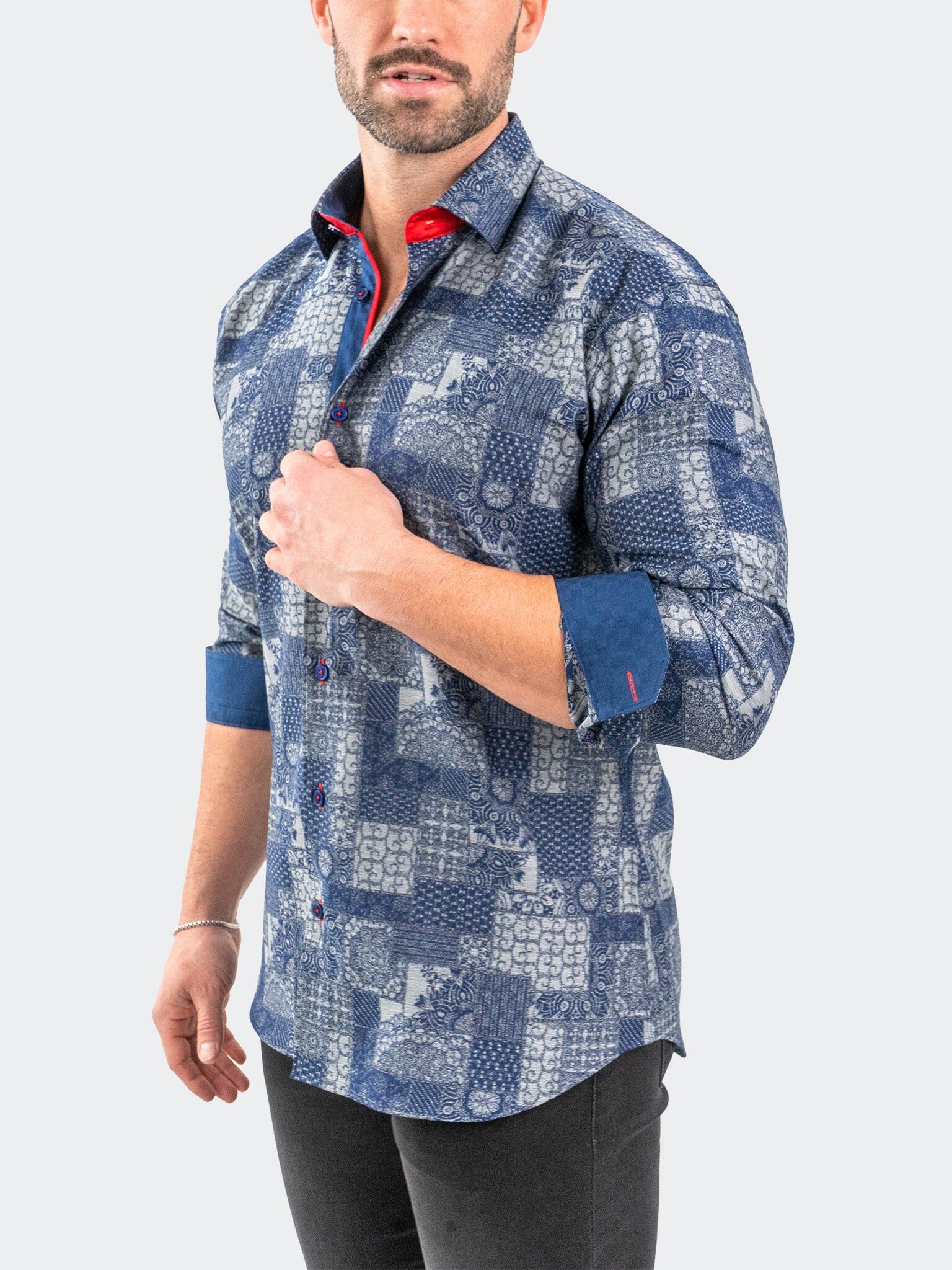 Eins JacqVosaic Grey Shirt