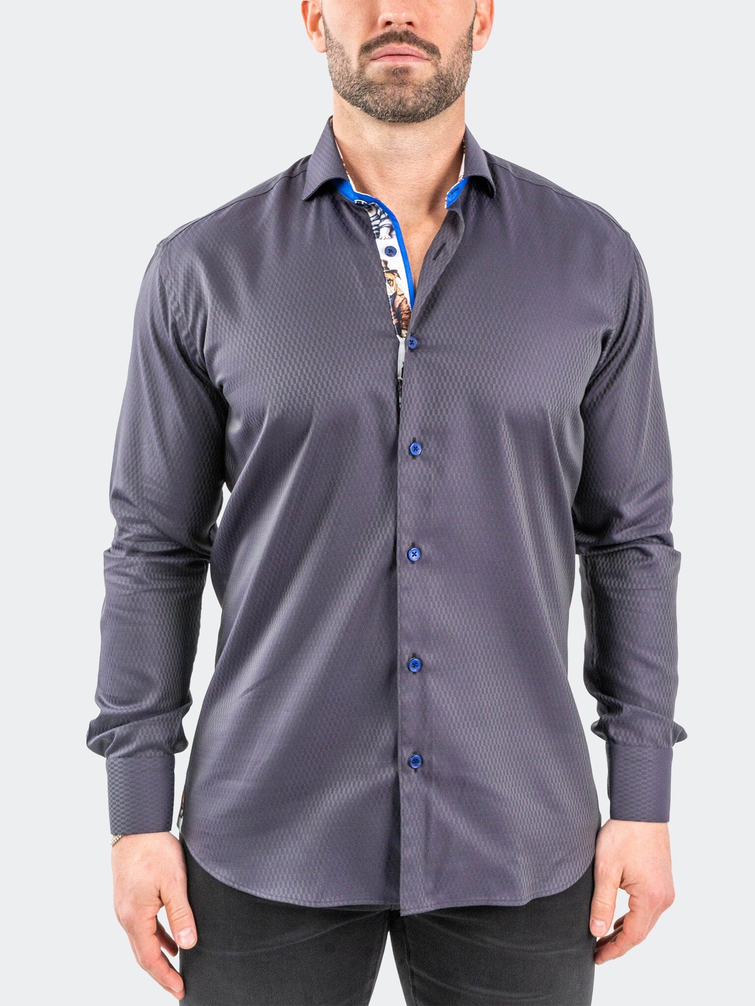 Eins JacqXavier Purple Shirt