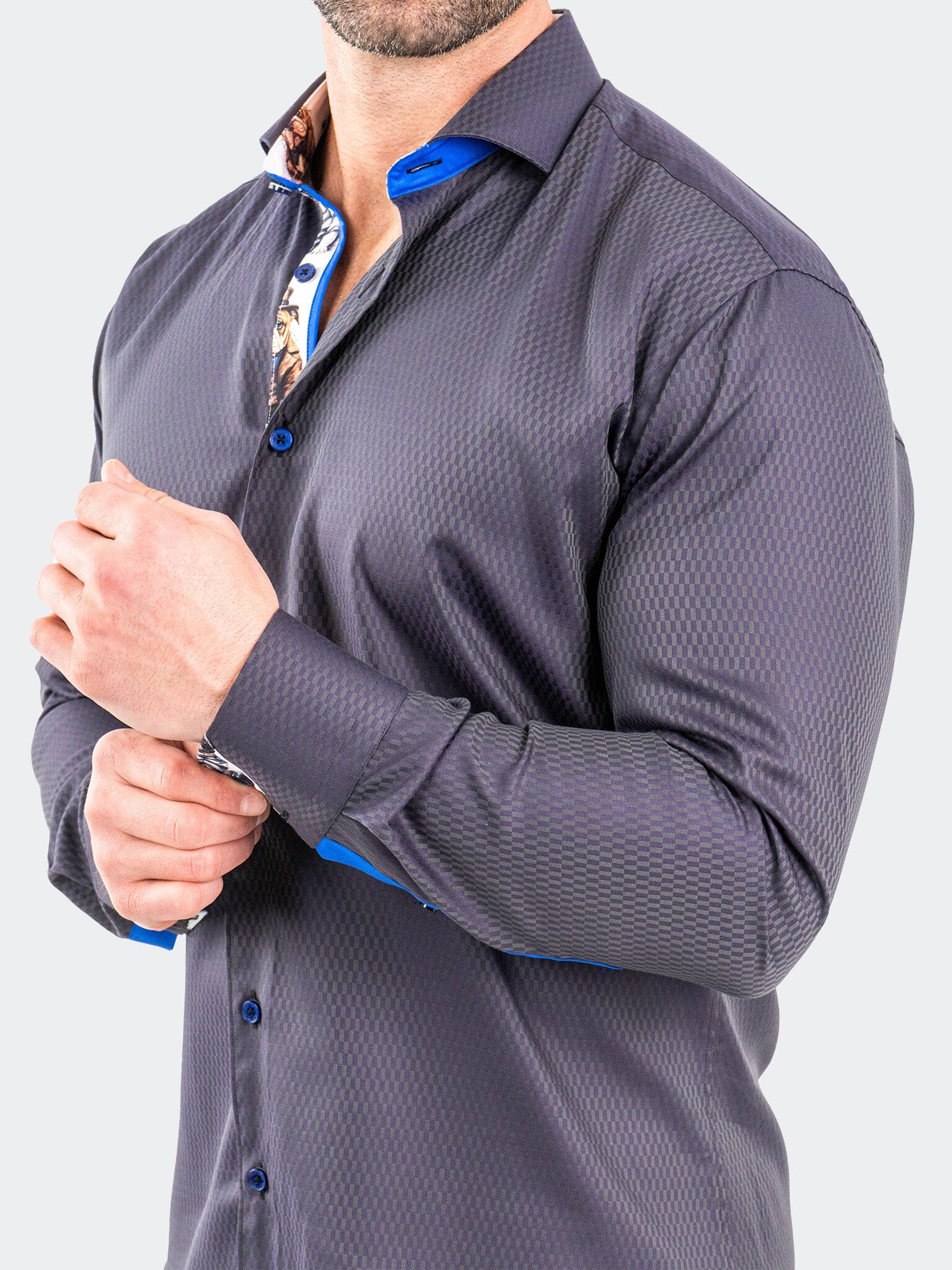 Eins JacqXavier Purple Shirt