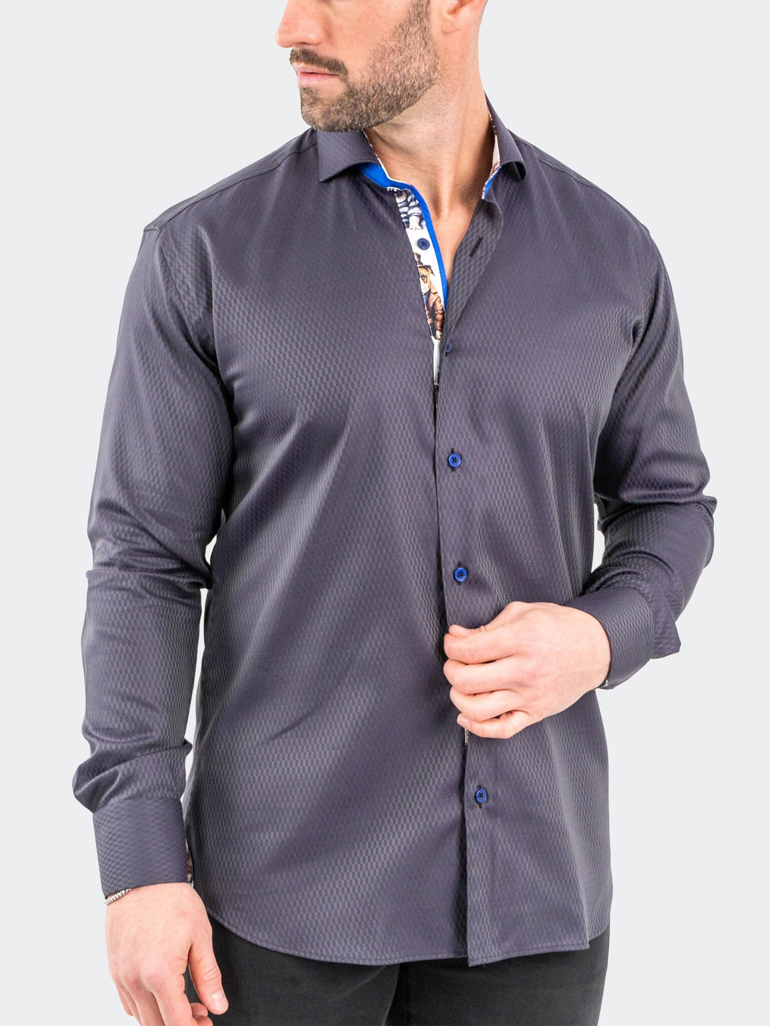 Eins JacqXavier Purple Shirt