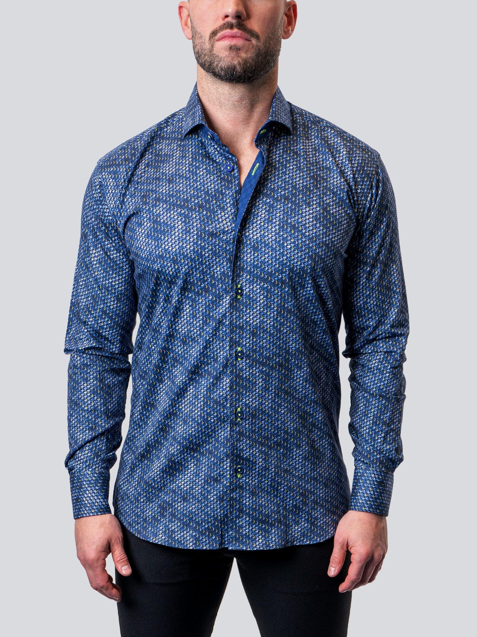 Ripples Blue Dress Shirt