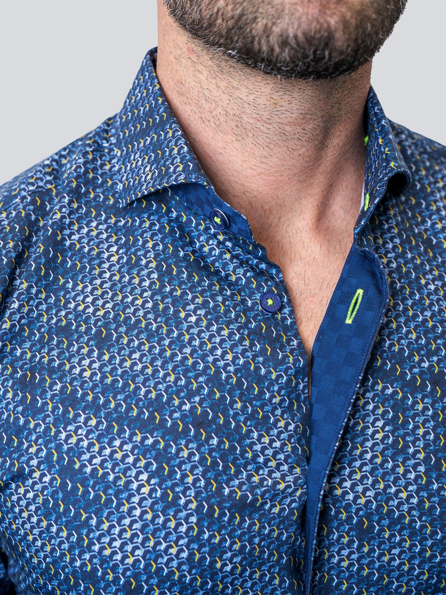 Ripples Blue Dress Shirt