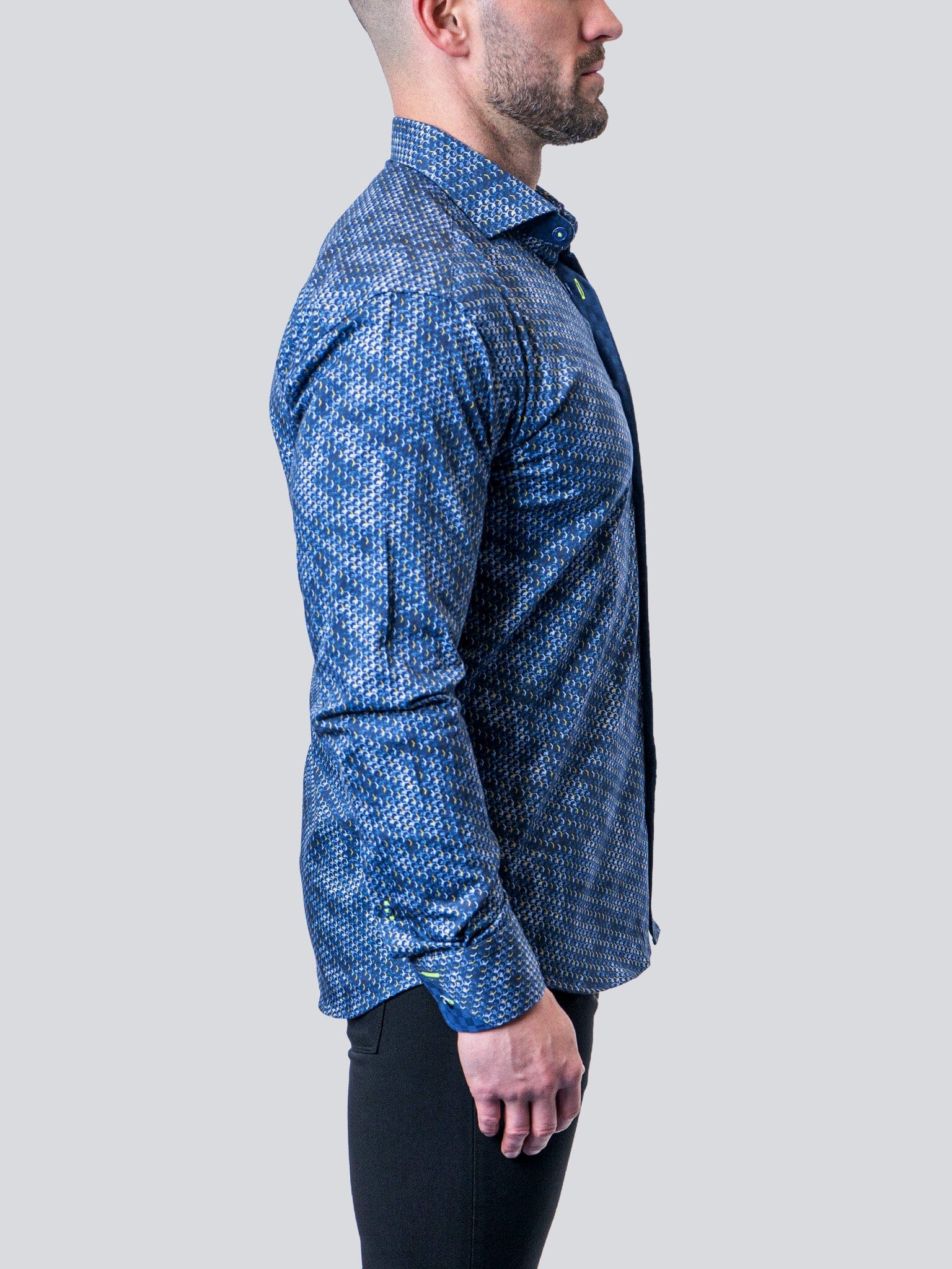 Ripples Blue Dress Shirt