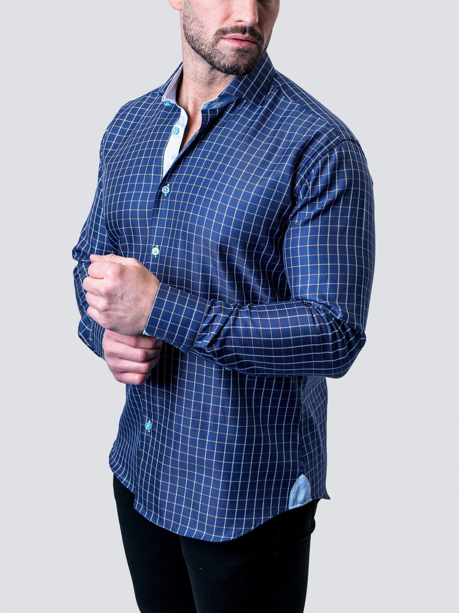 Eins Royal Check Blue Shirt