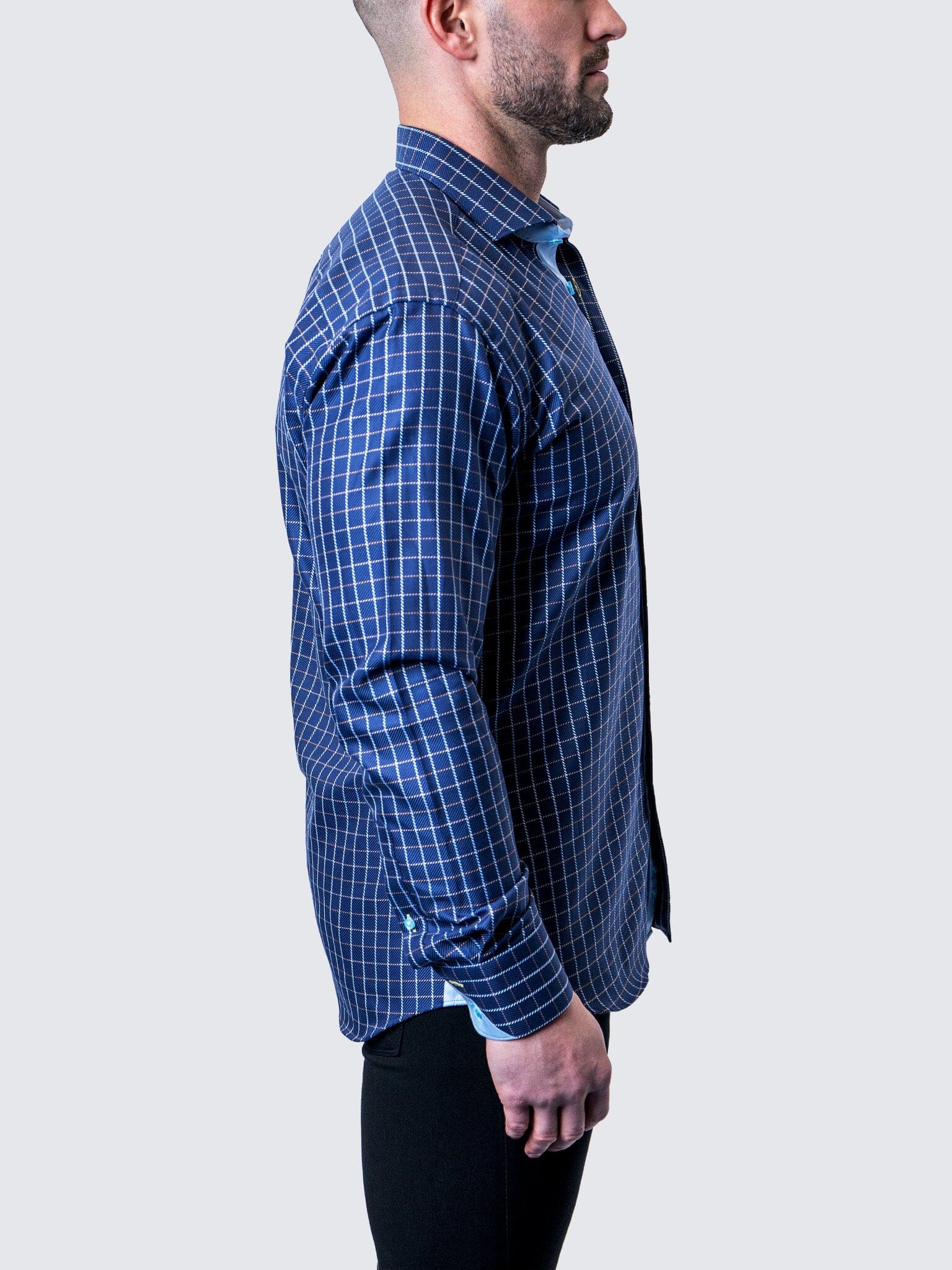 Eins Royal Check Blue Shirt
