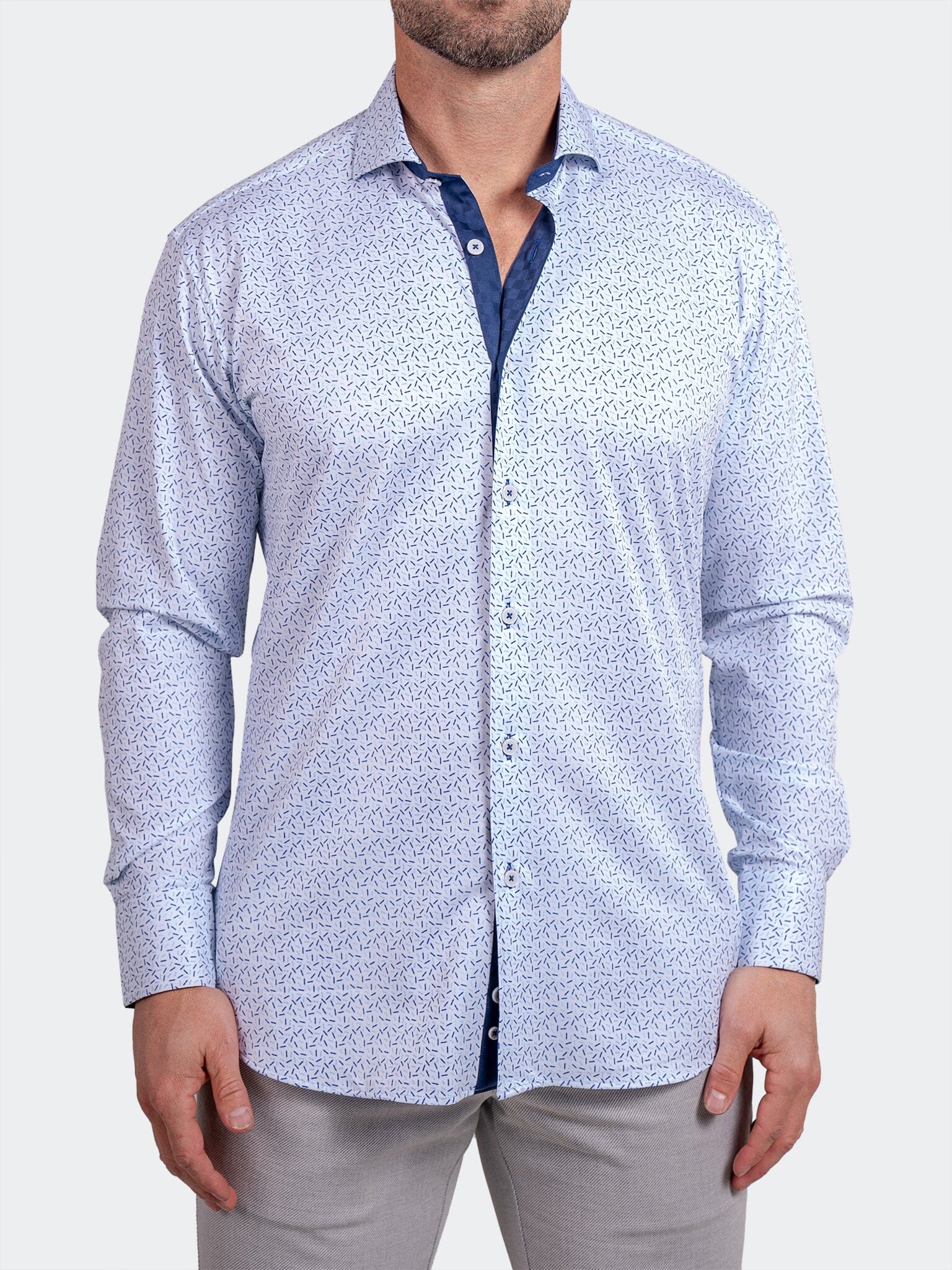 Eins Ascension Blue Floral Shirt