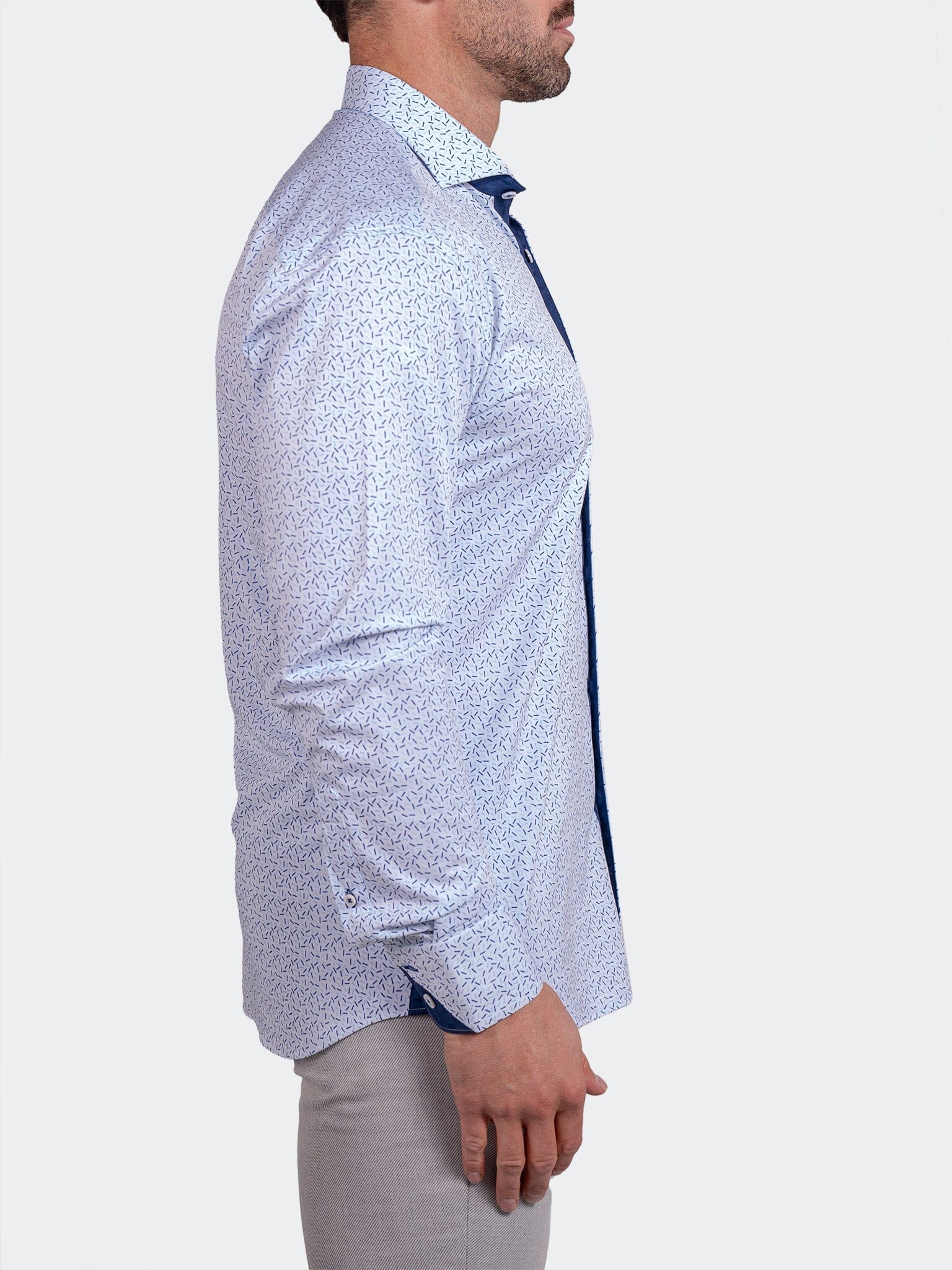 Eins Ascension Blue Floral Shirt