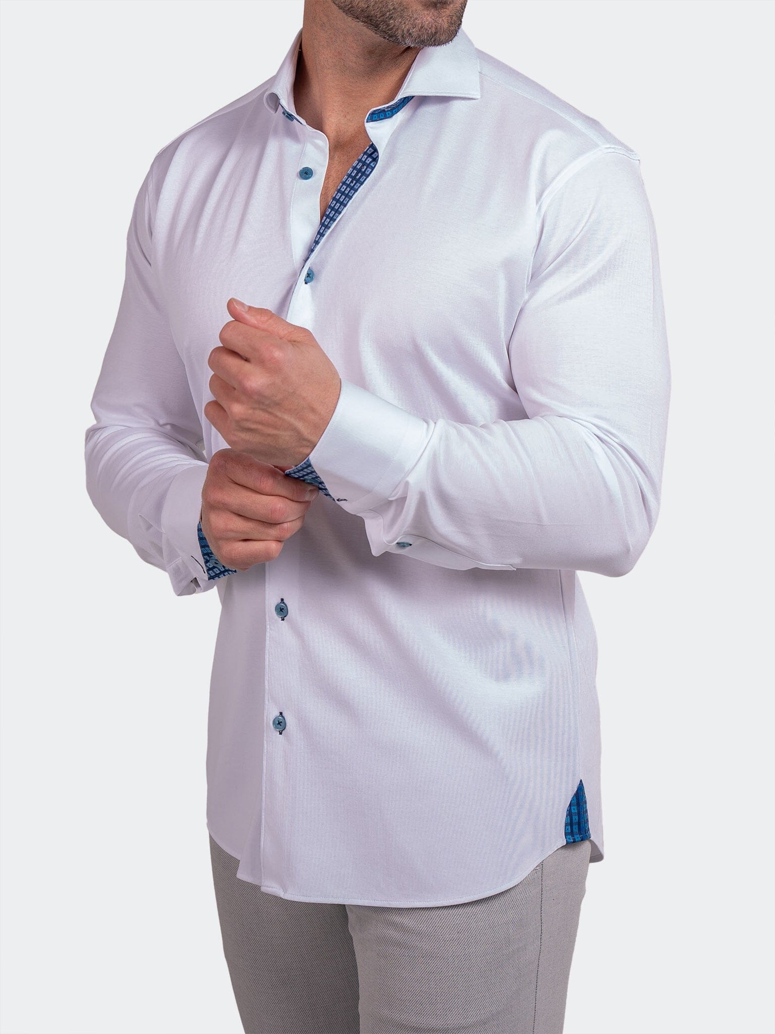 Stretch Ascension White Shirt