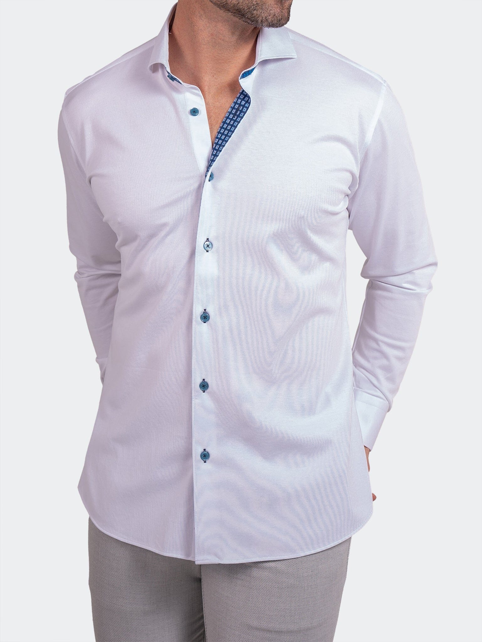 Stretch Ascension White Shirt
