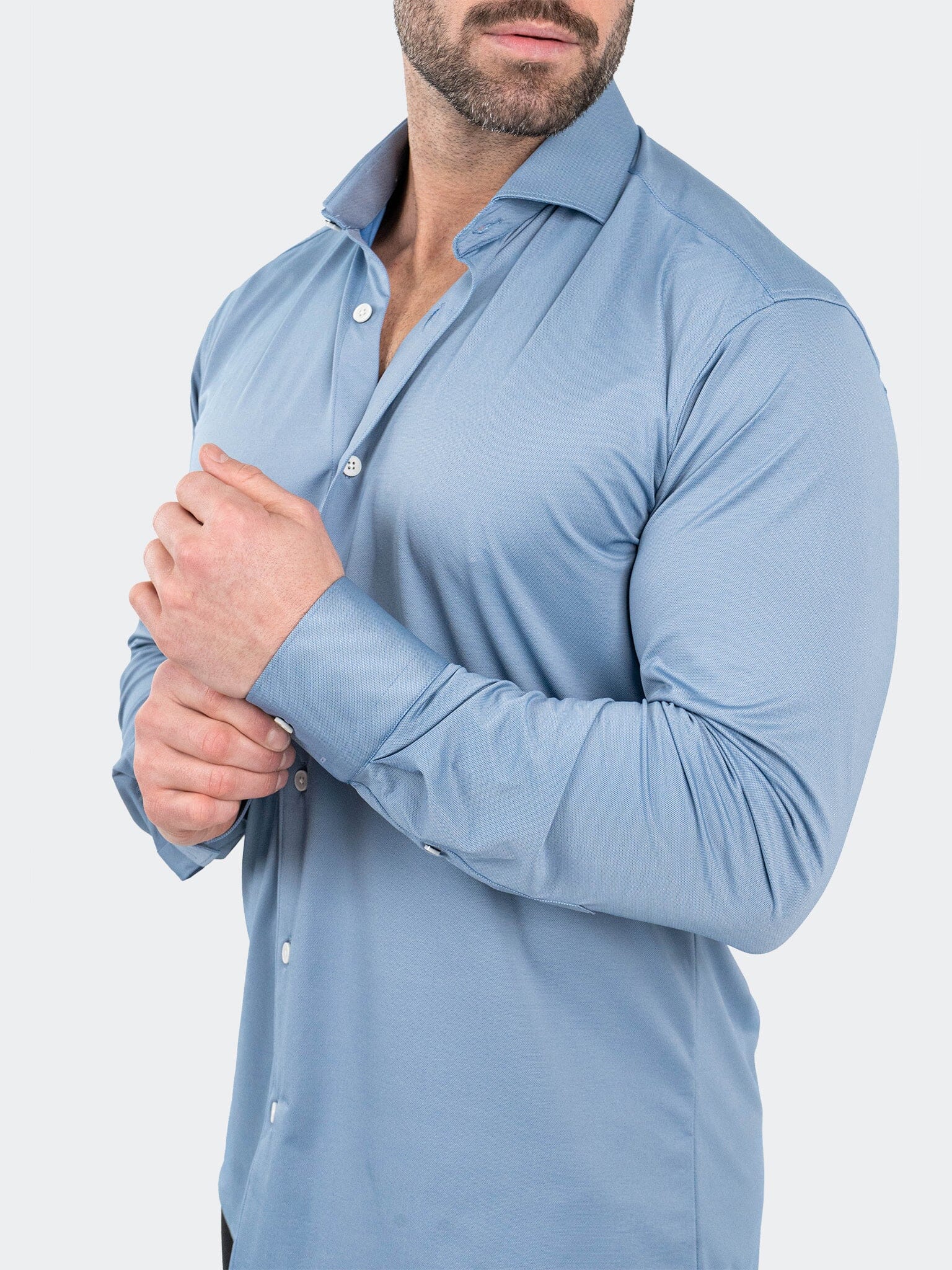 Eins StretchBlotter Blue Shirt