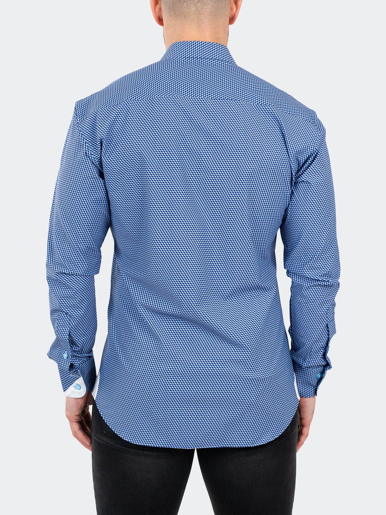 Eins StretchCubism Blue Shirt