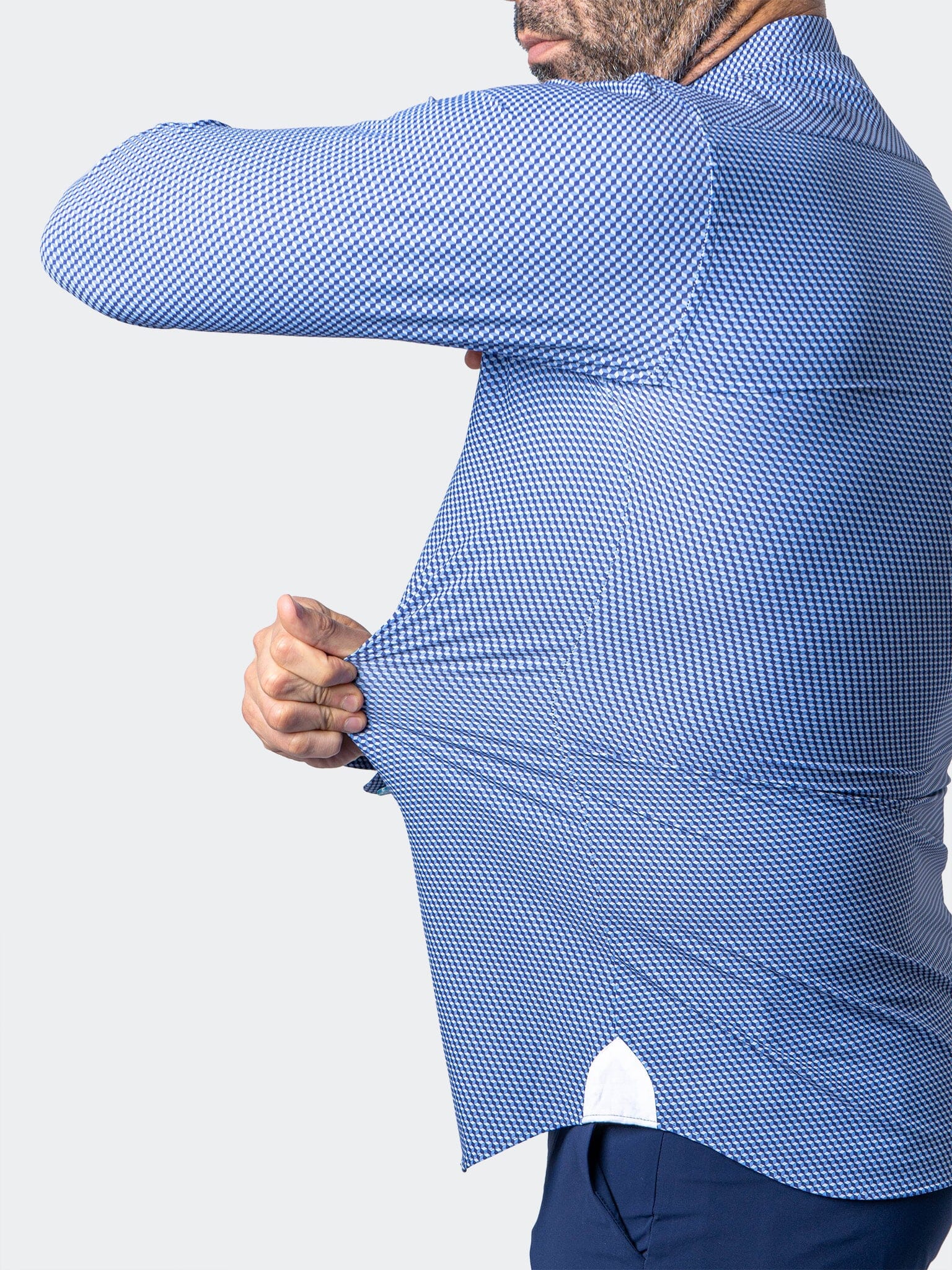 Eins StretchCubism Blue Shirt