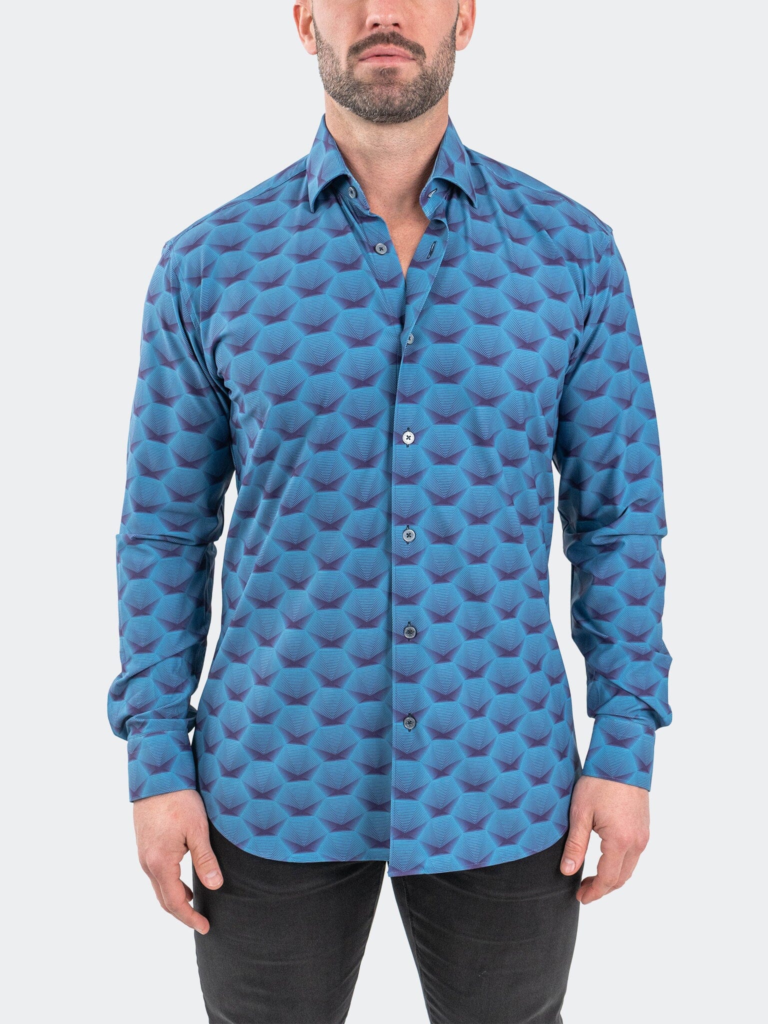 Eins StretchHorizon Blue Shirt