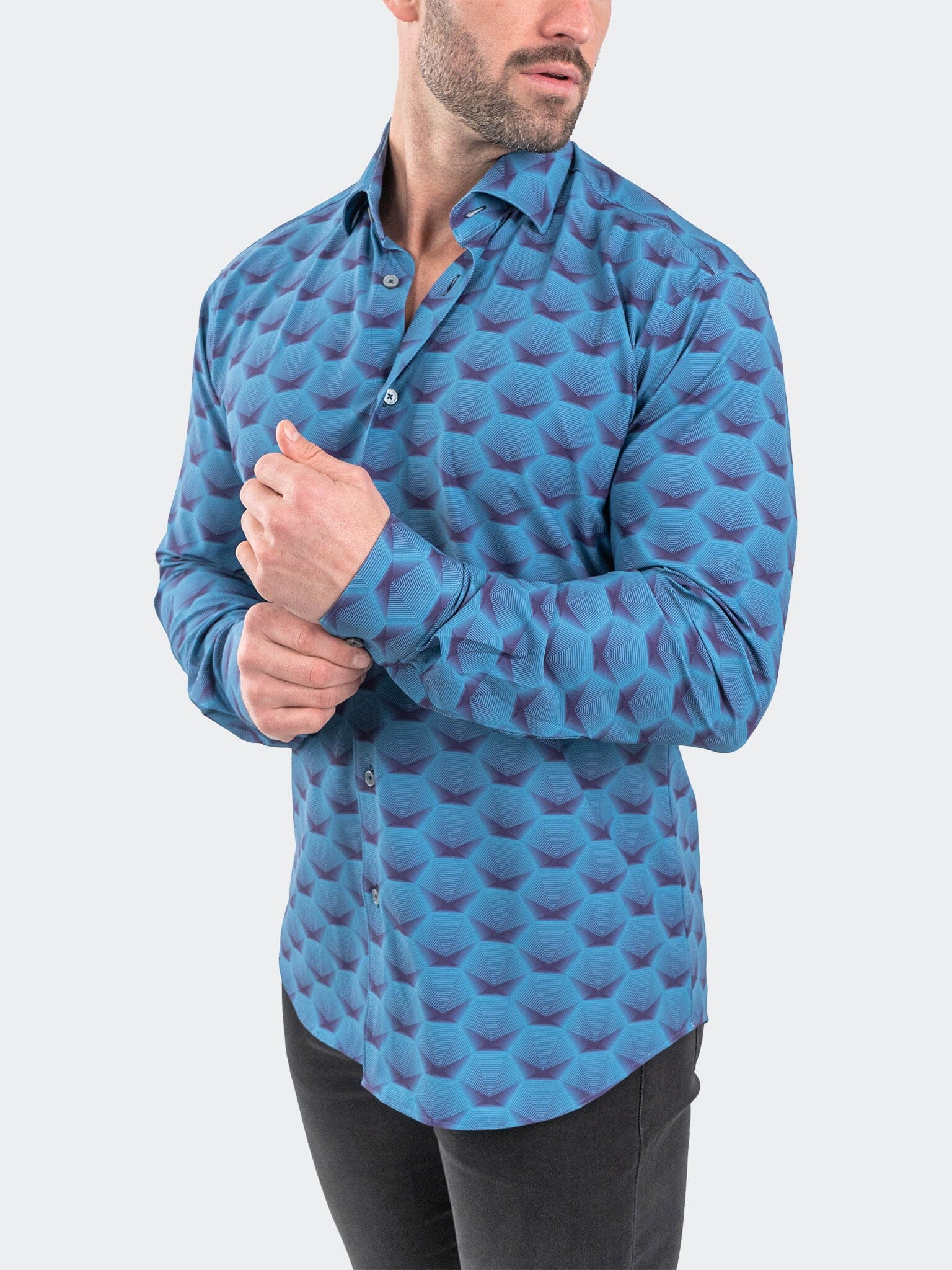 Eins StretchHorizon Blue Shirt