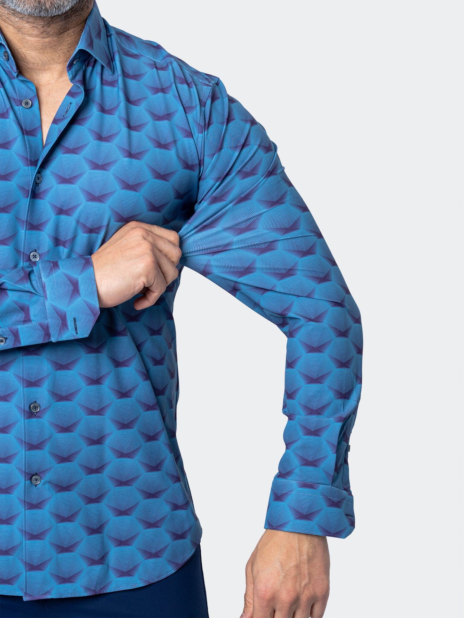 Eins StretchHorizon Blue Shirt
