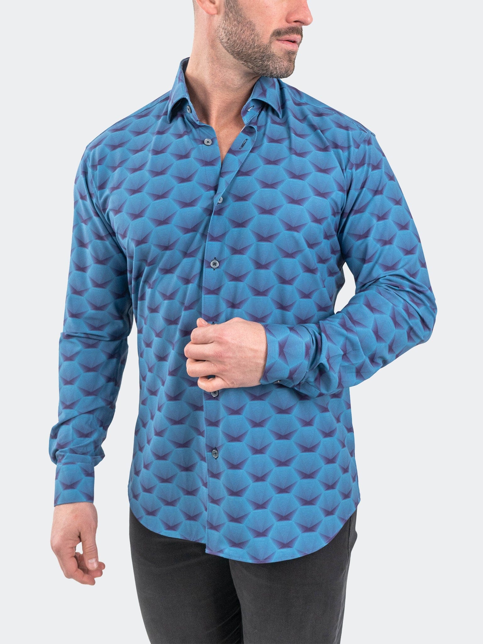 Eins StretchHorizon Blue Shirt