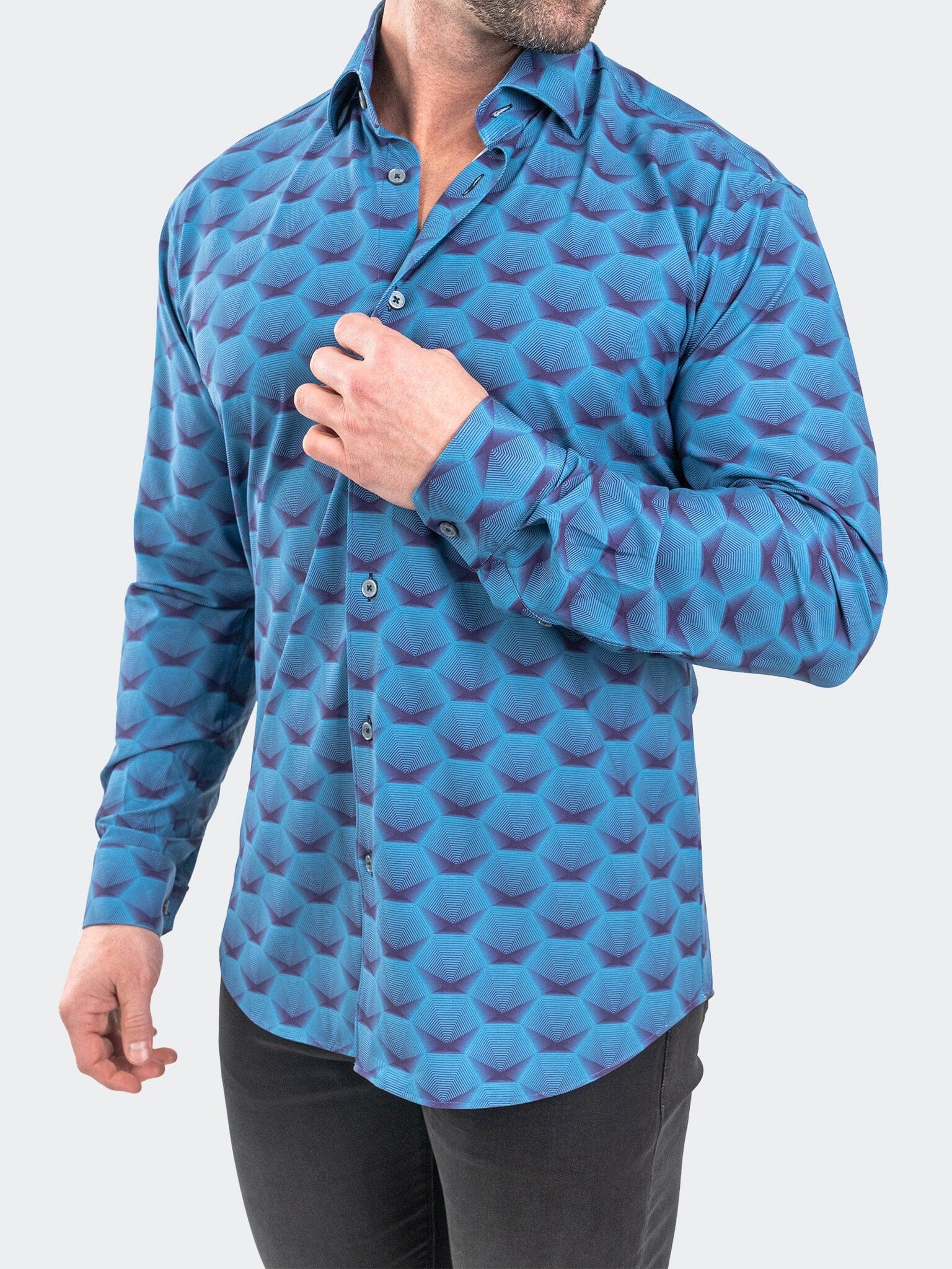 Eins StretchHorizon Blue Shirt