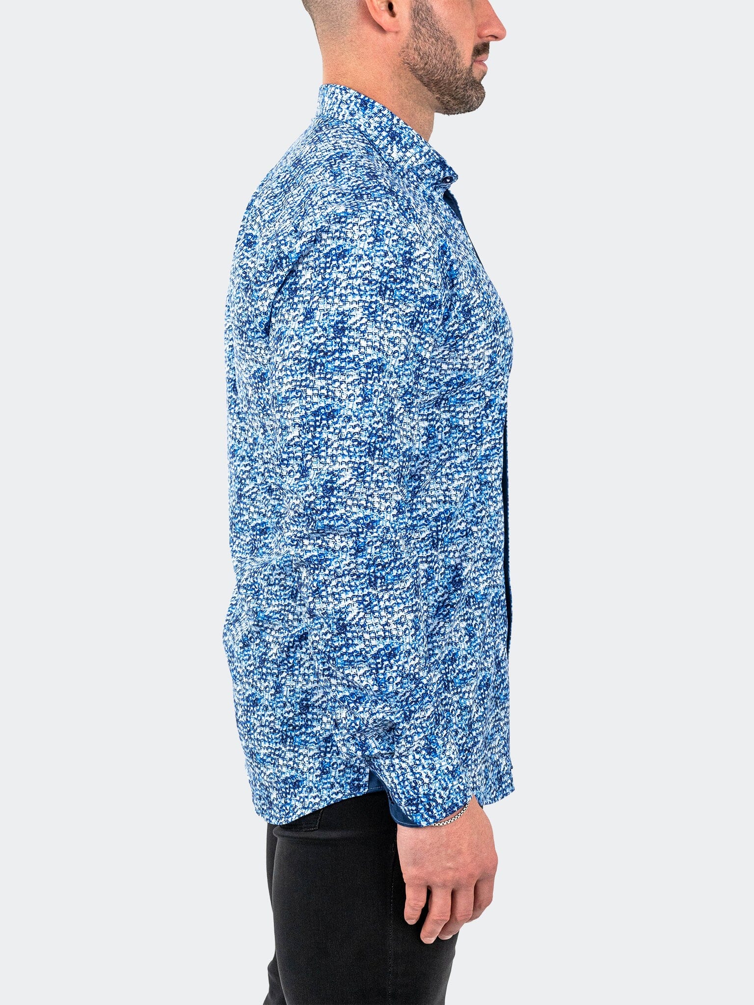 Eins StretchIceCubes Blue Shirt