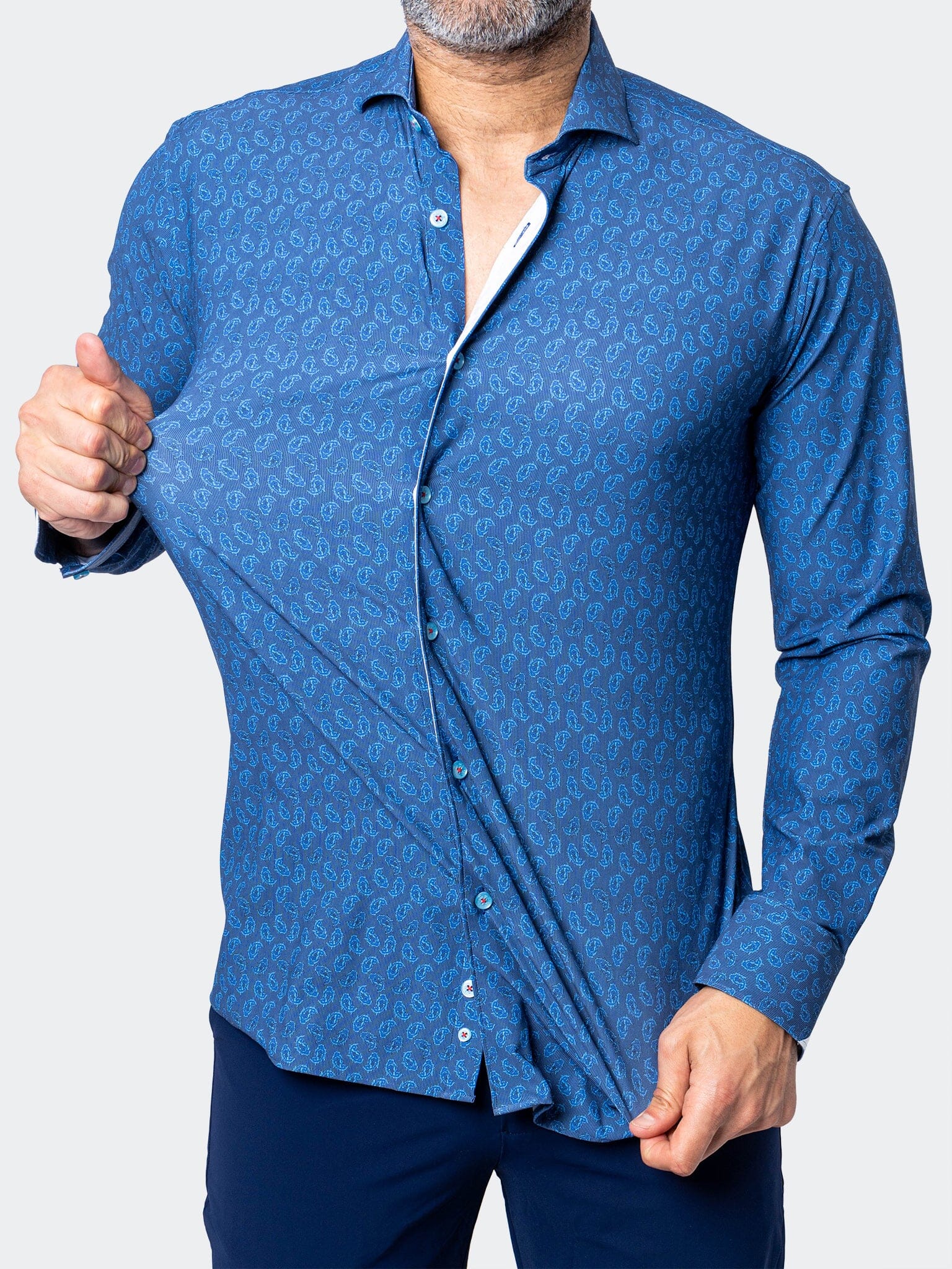 Eins StretchOceanic Blue Shirt