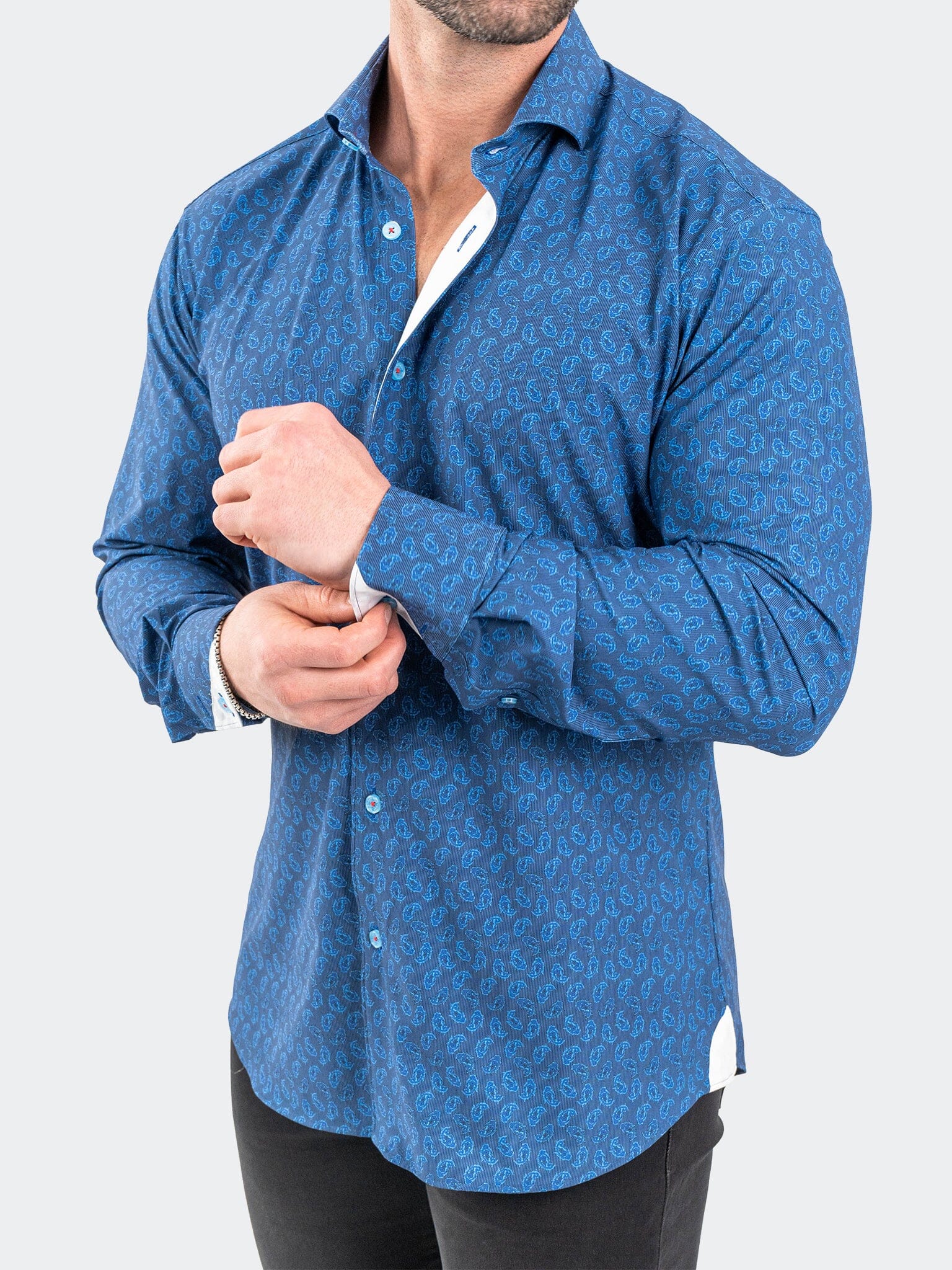 Eins StretchOceanic Blue Shirt